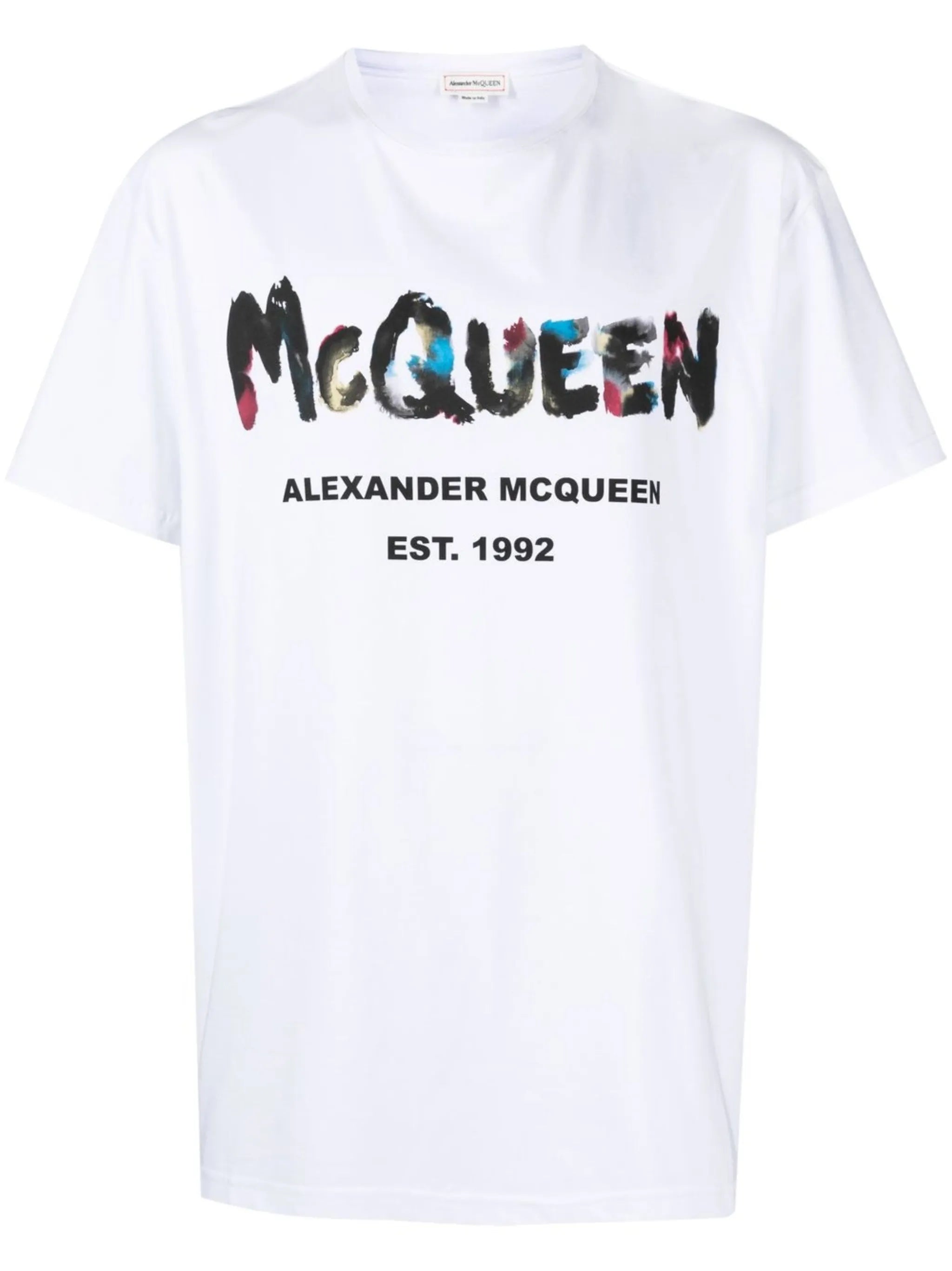Watercolour Graffiti print T-shirt