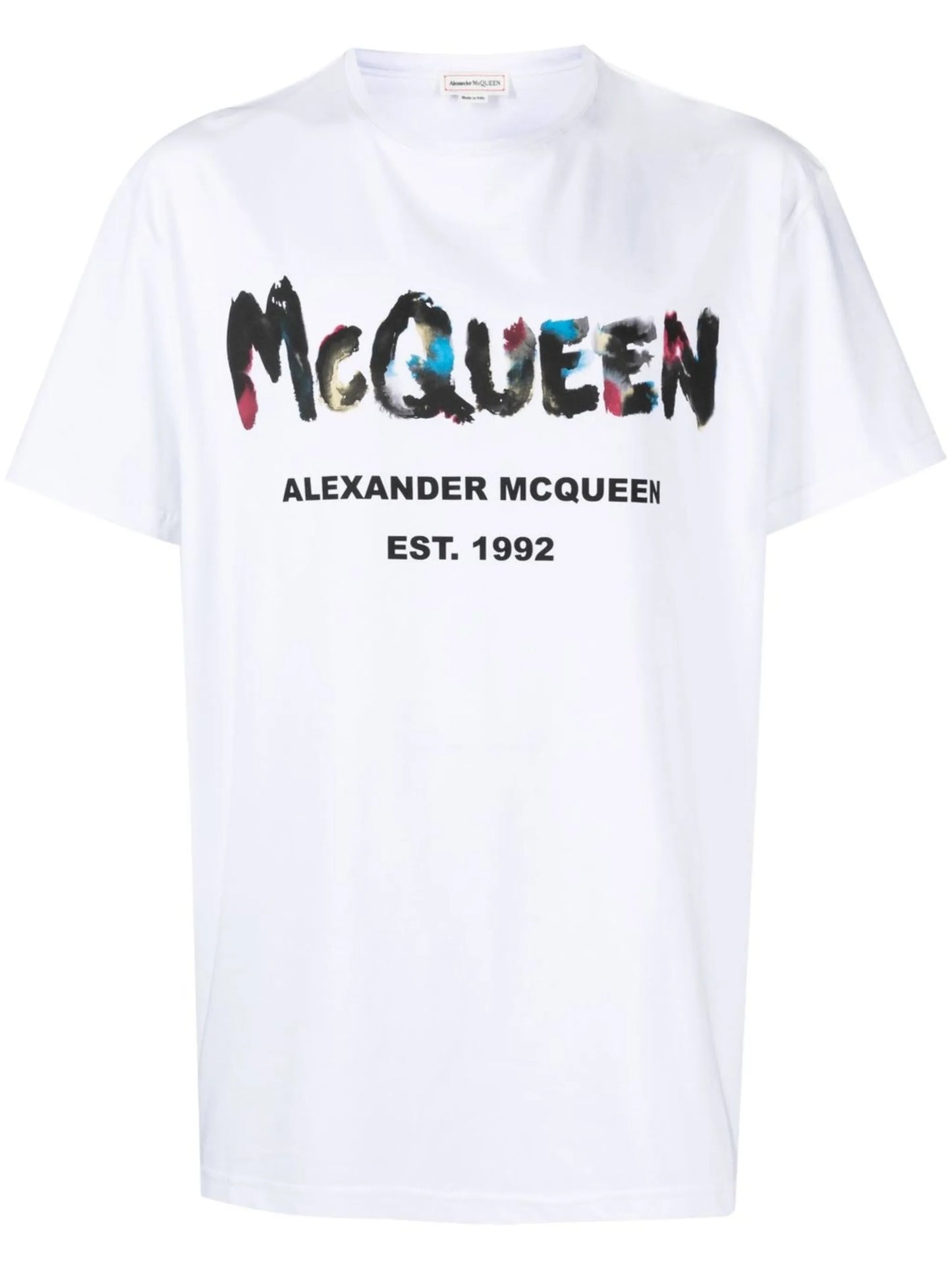 Watercolour Graffiti print T-shirt