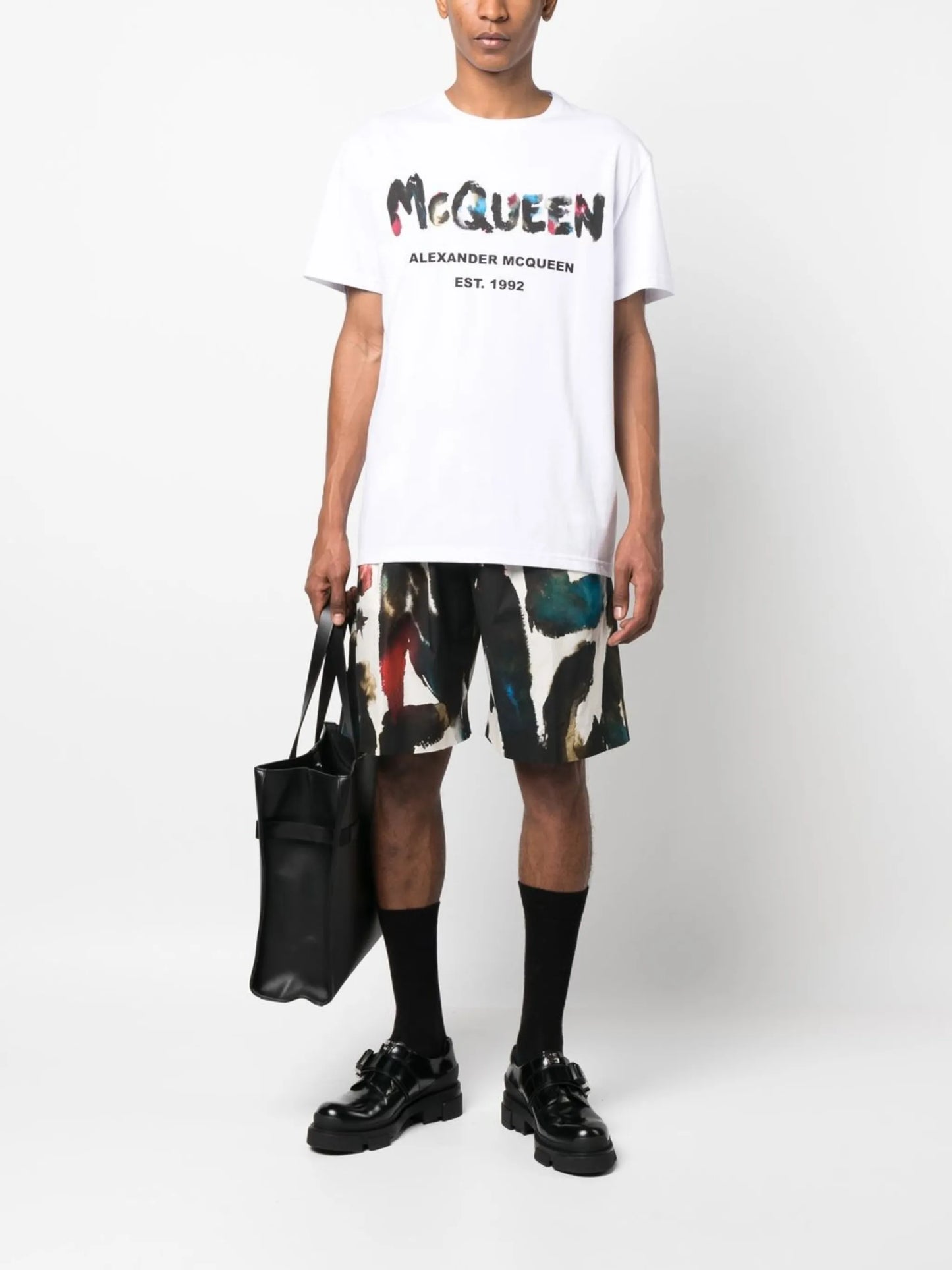 Watercolour Graffiti print T-shirt
