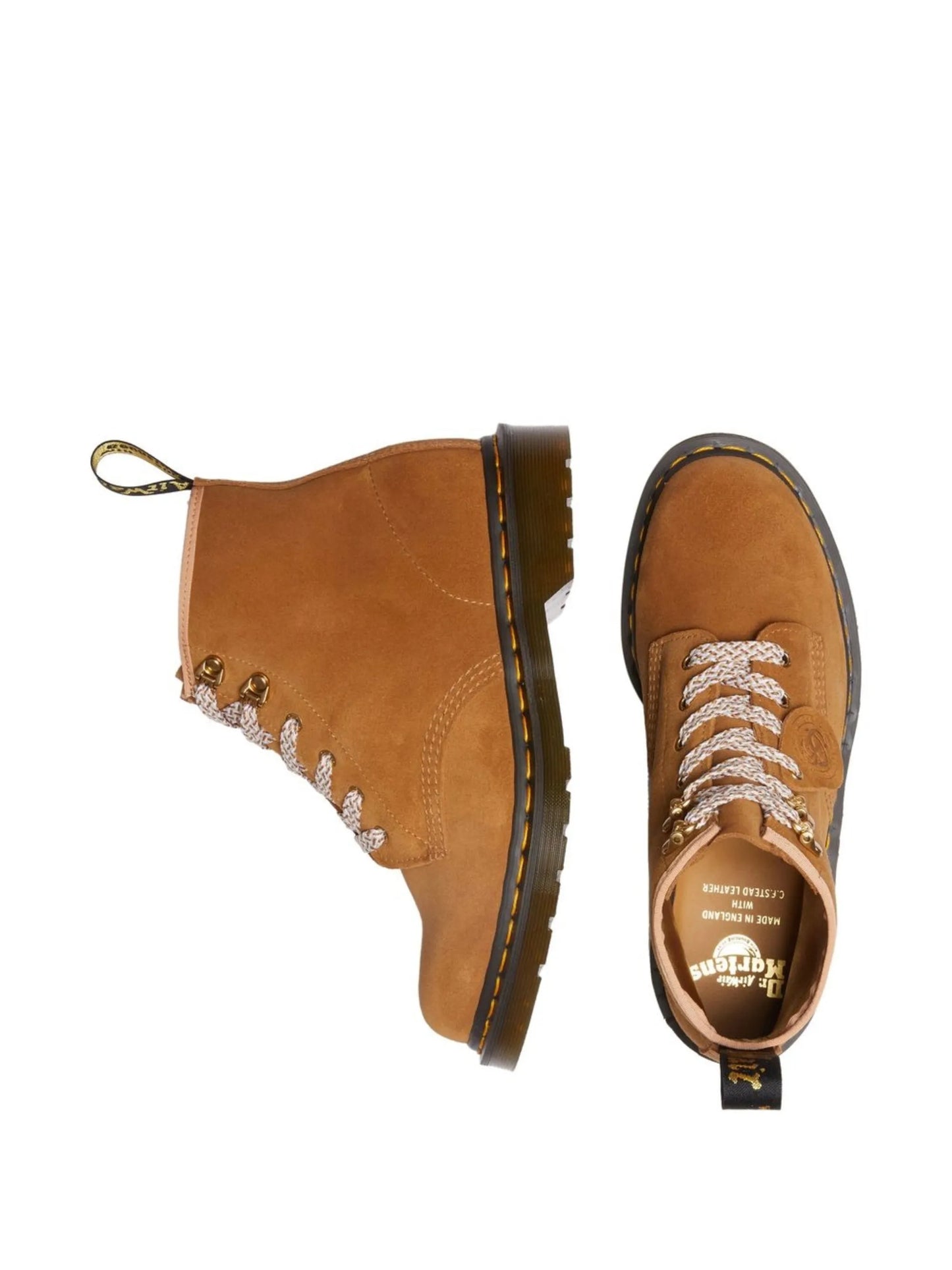 chunky lace-up suede boots