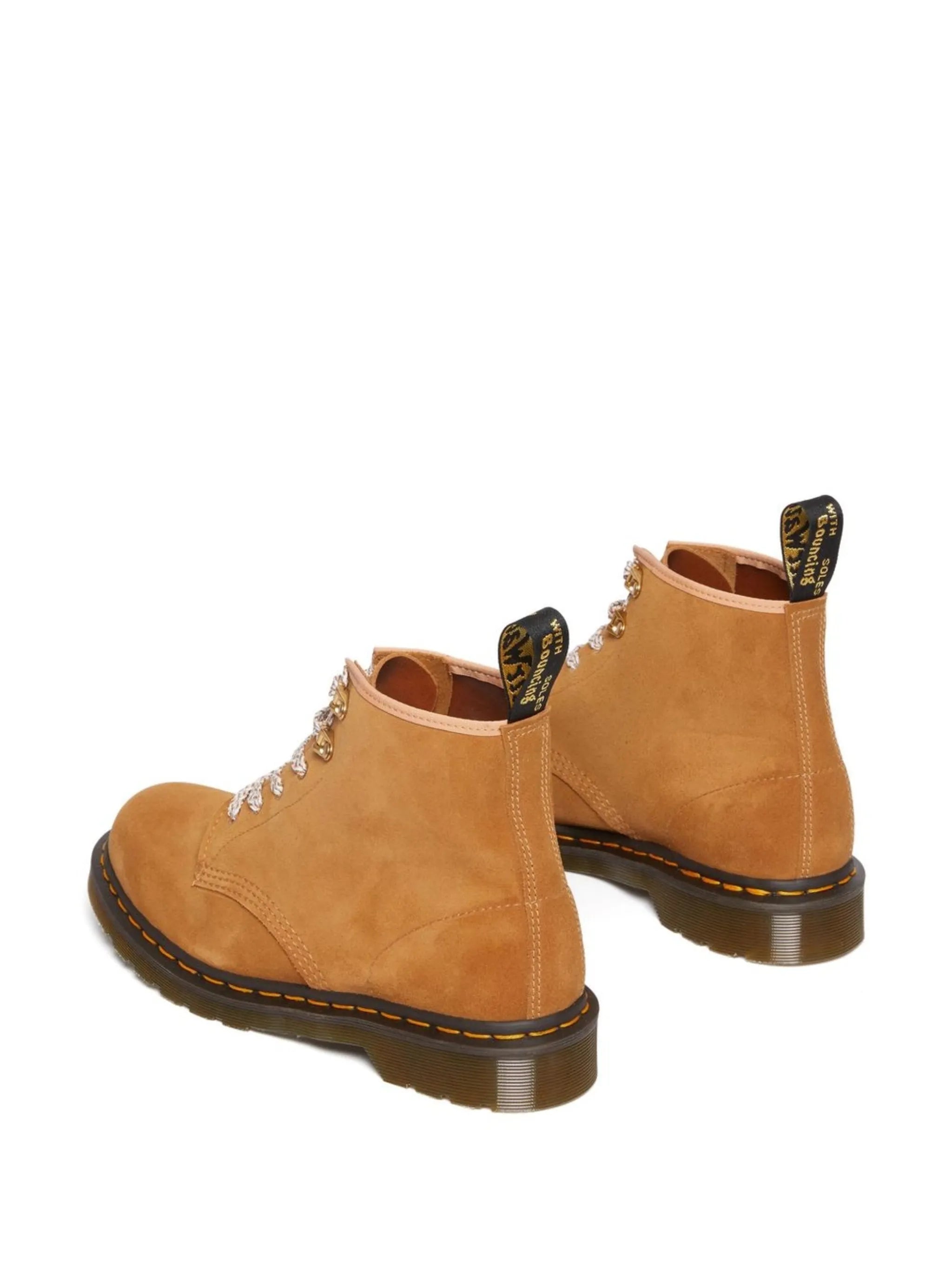 chunky lace-up suede boots