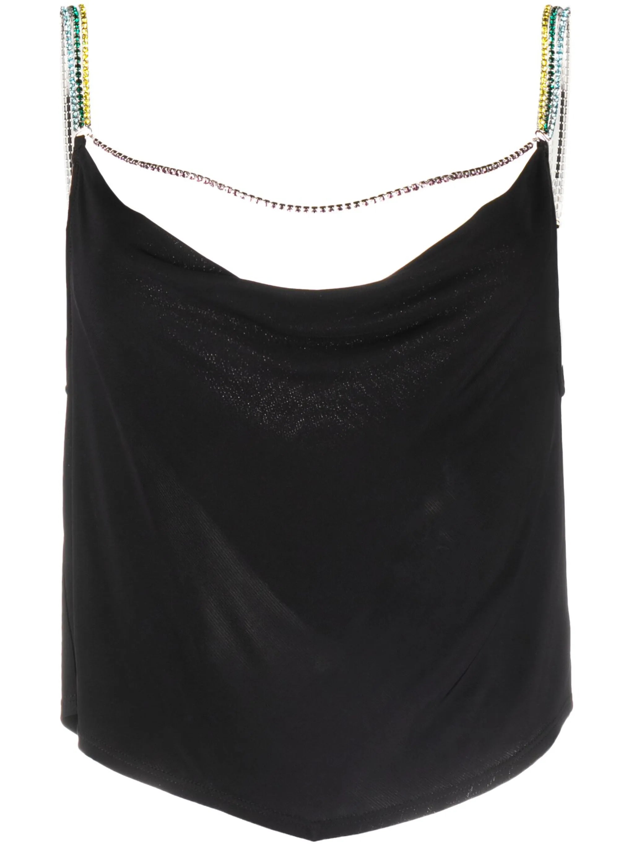 crystal-embellished sleeveless top