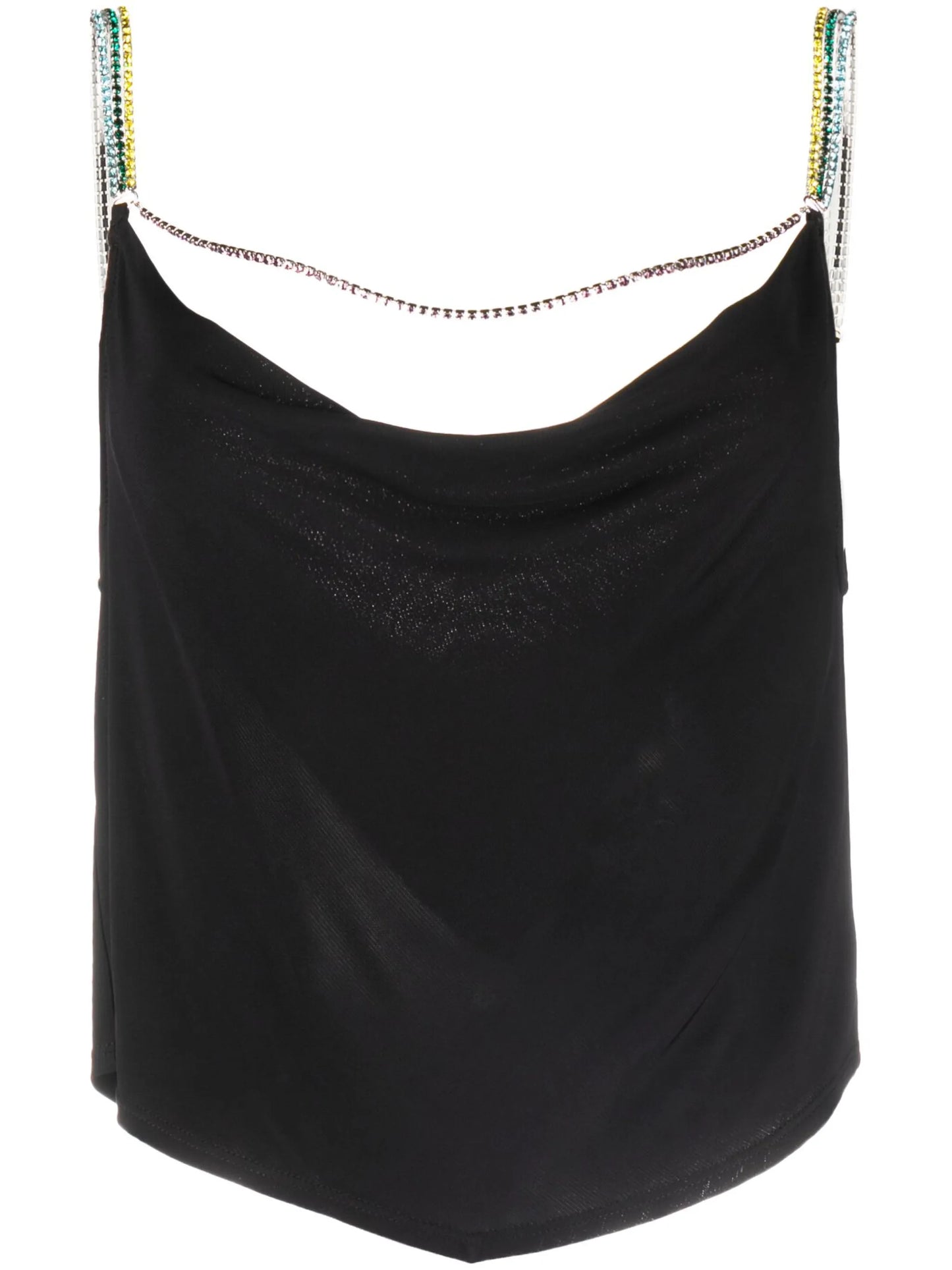 crystal-embellished sleeveless top