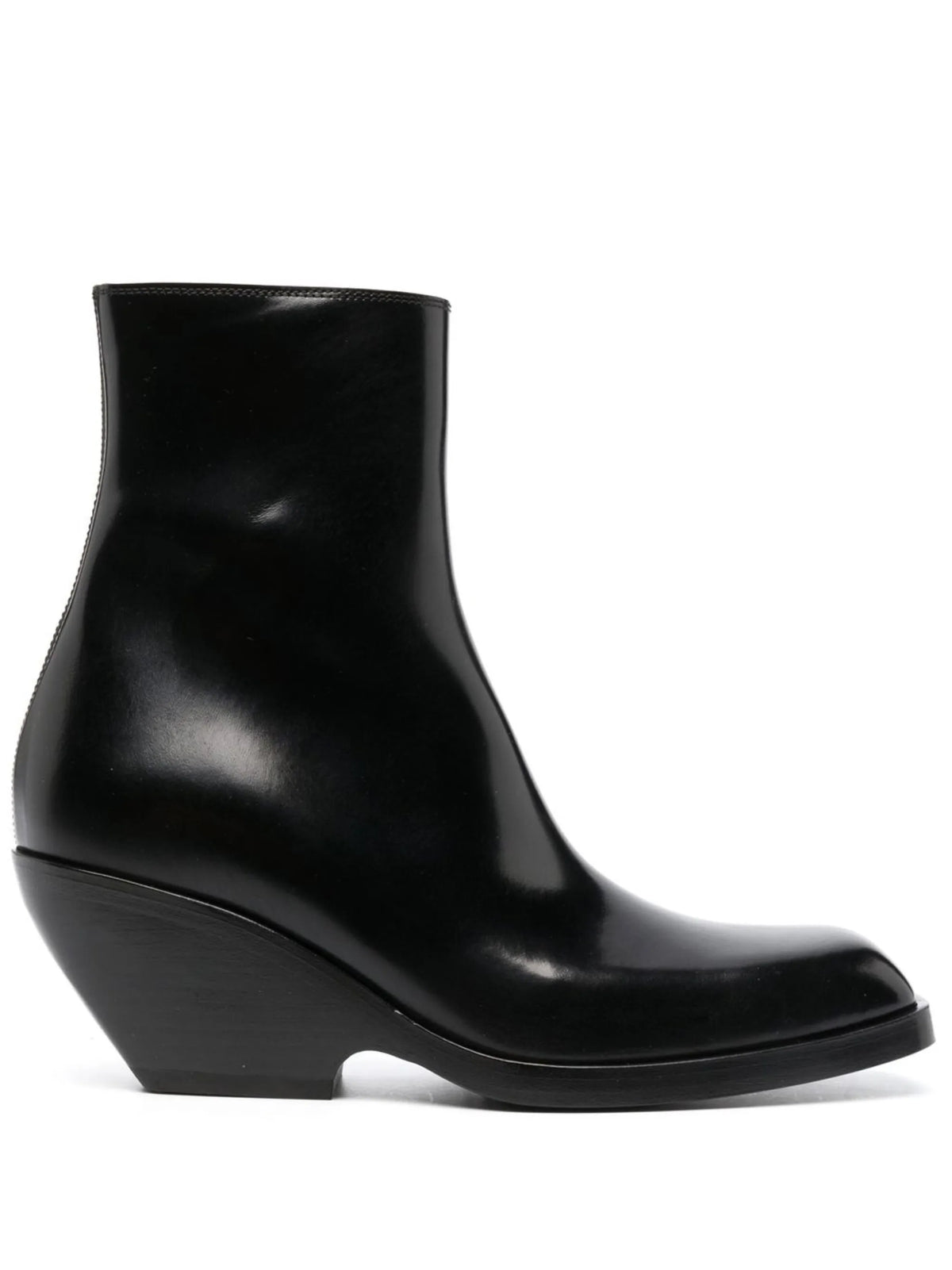 square-toe ankle boots