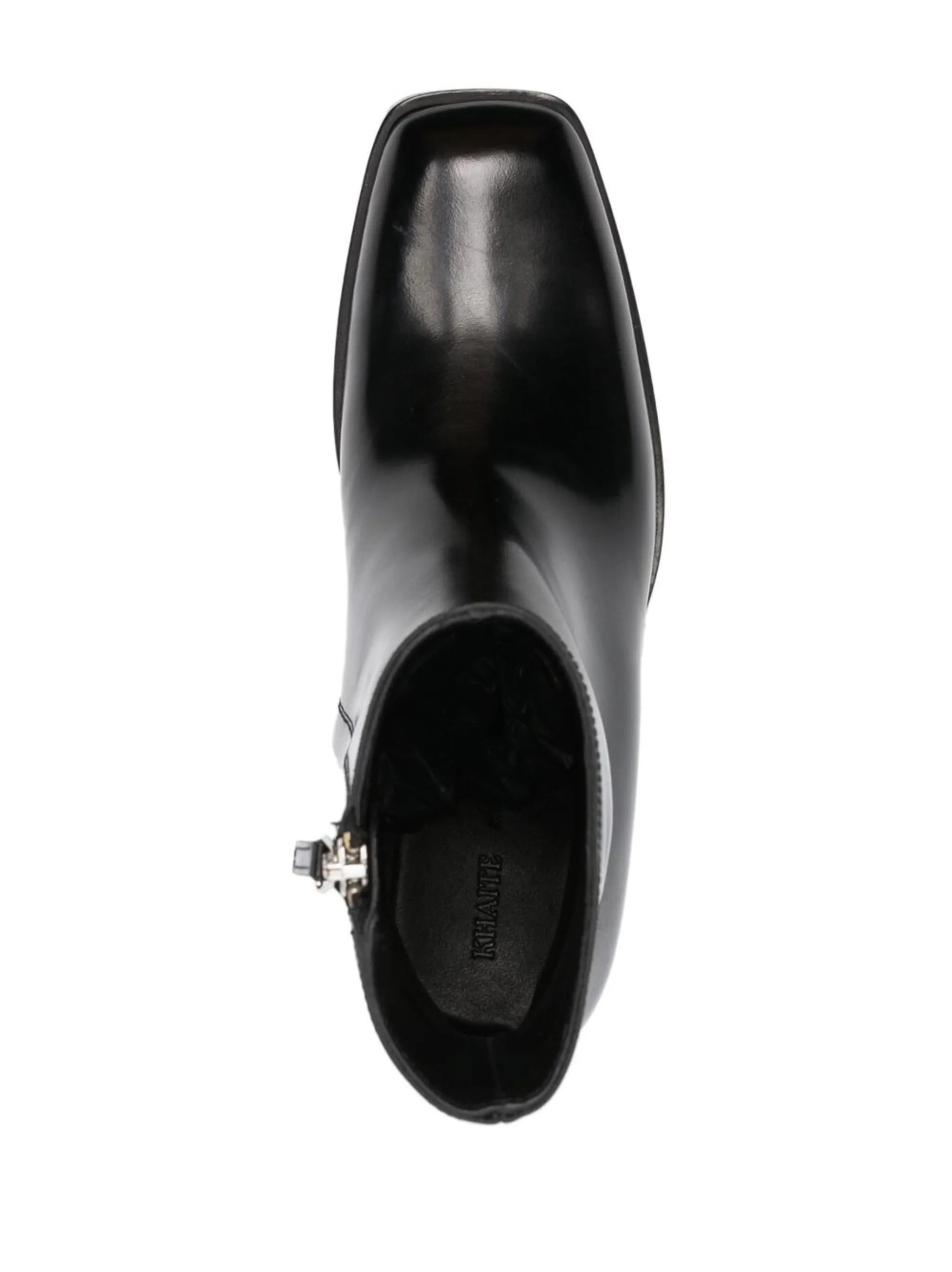 square-toe ankle boots