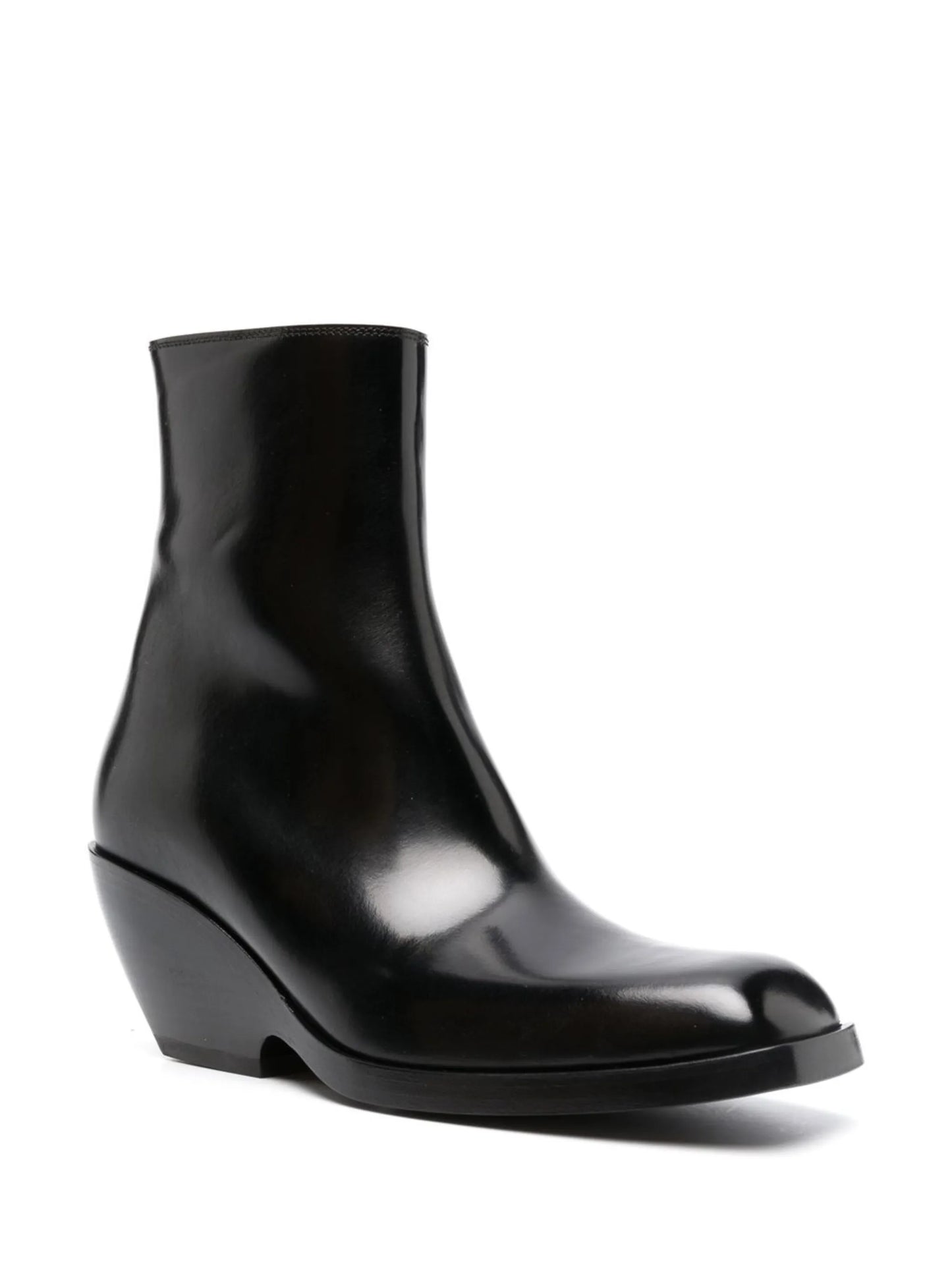 square-toe ankle boots