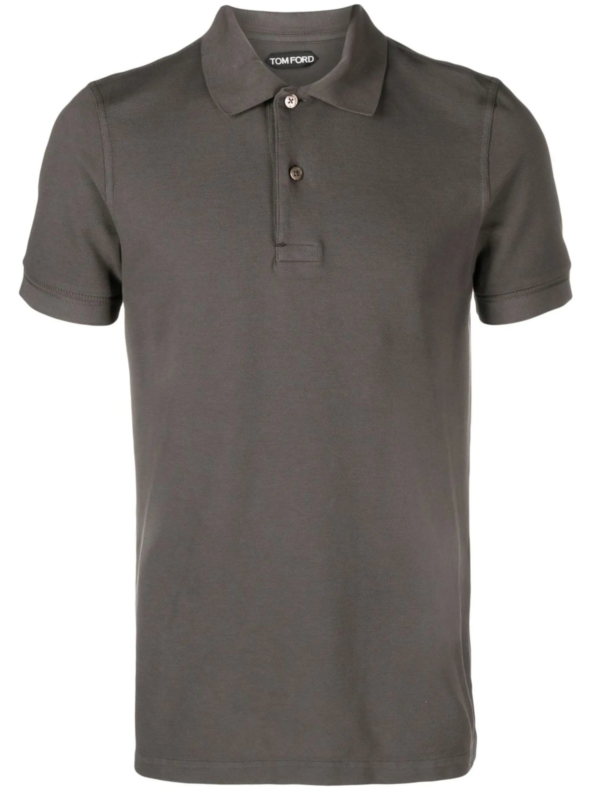 short-sleeved cotton polo shirt