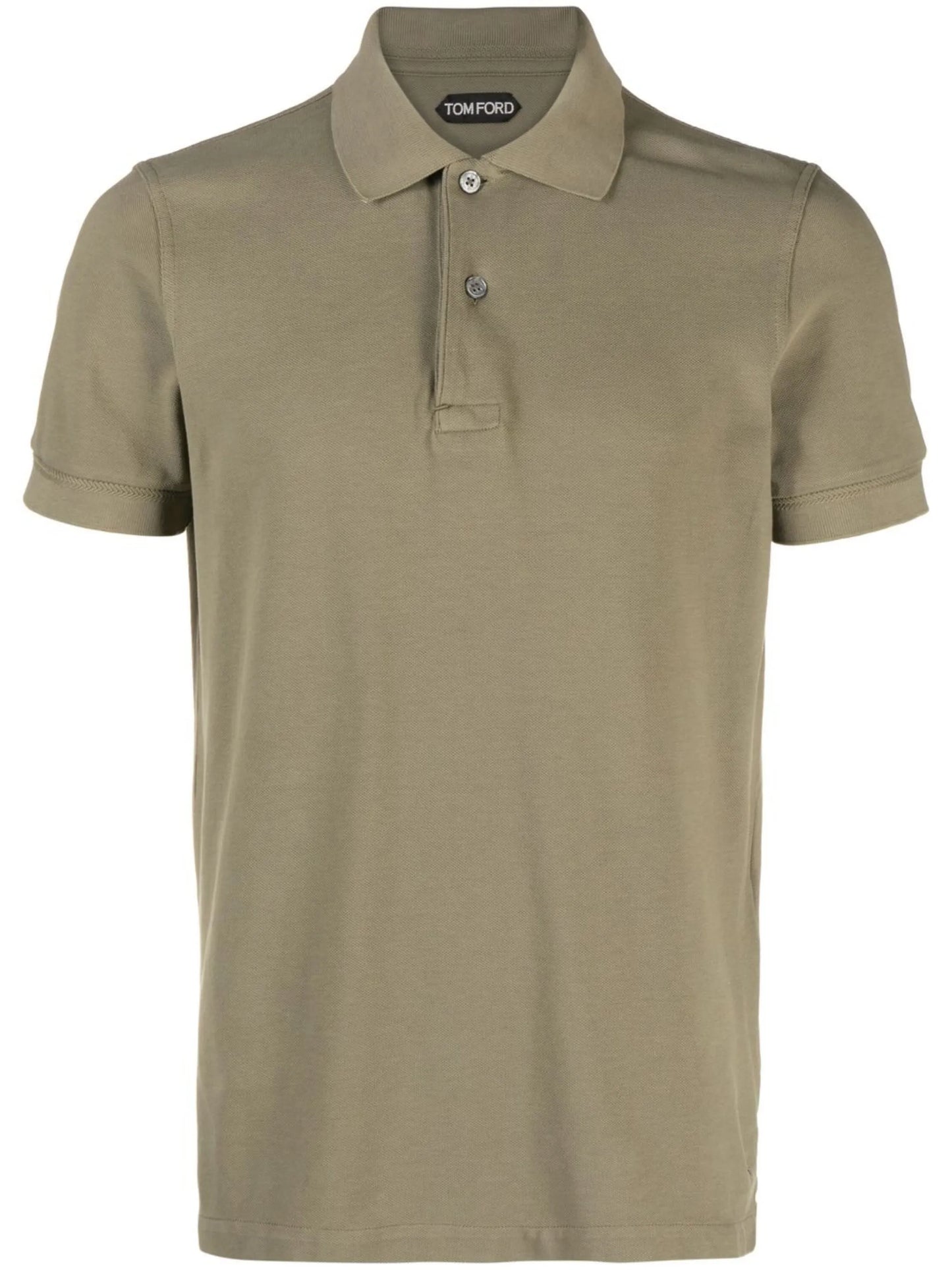 short-sleeved cotton polo shirt