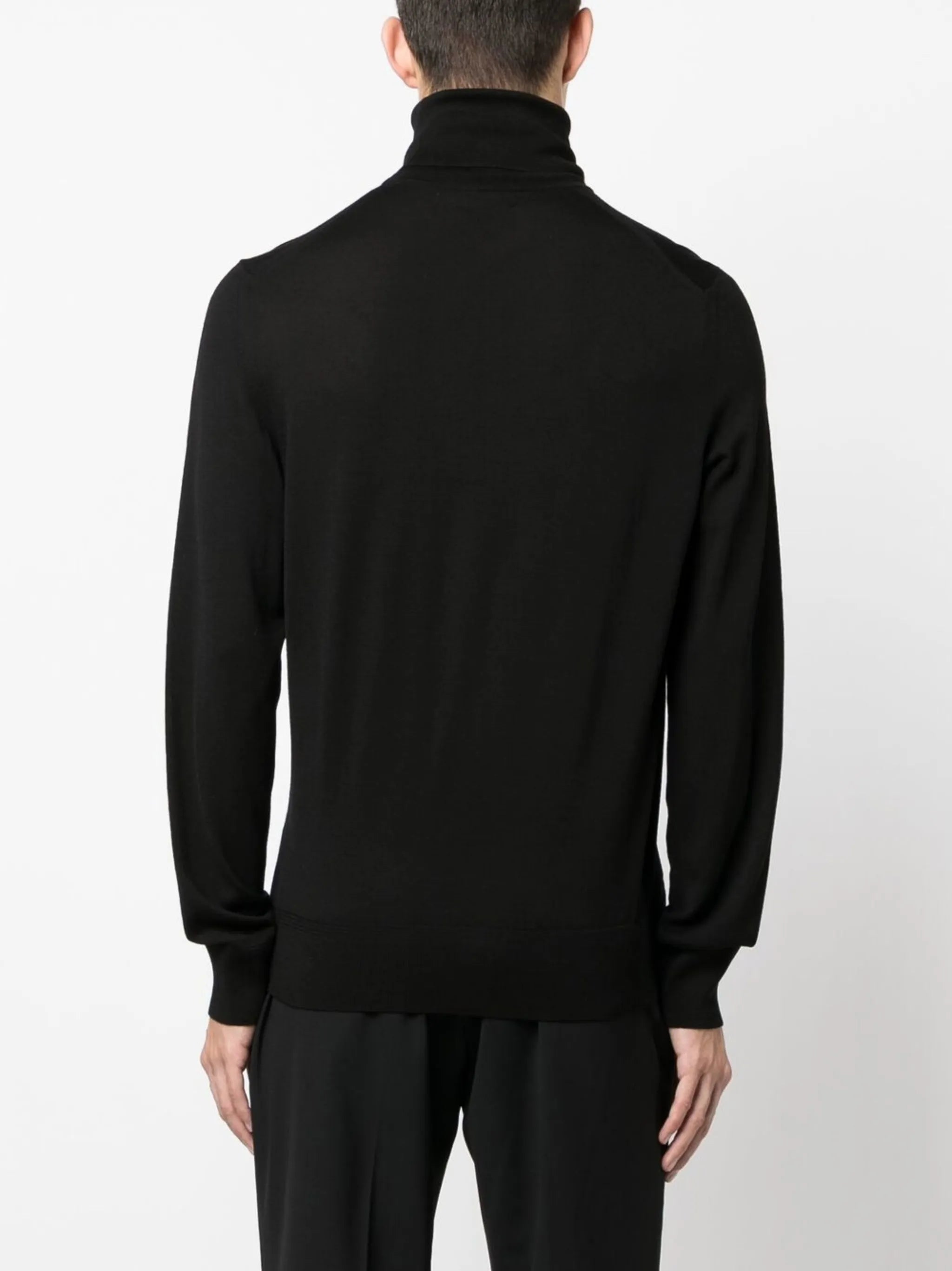roll-neck wool jumper