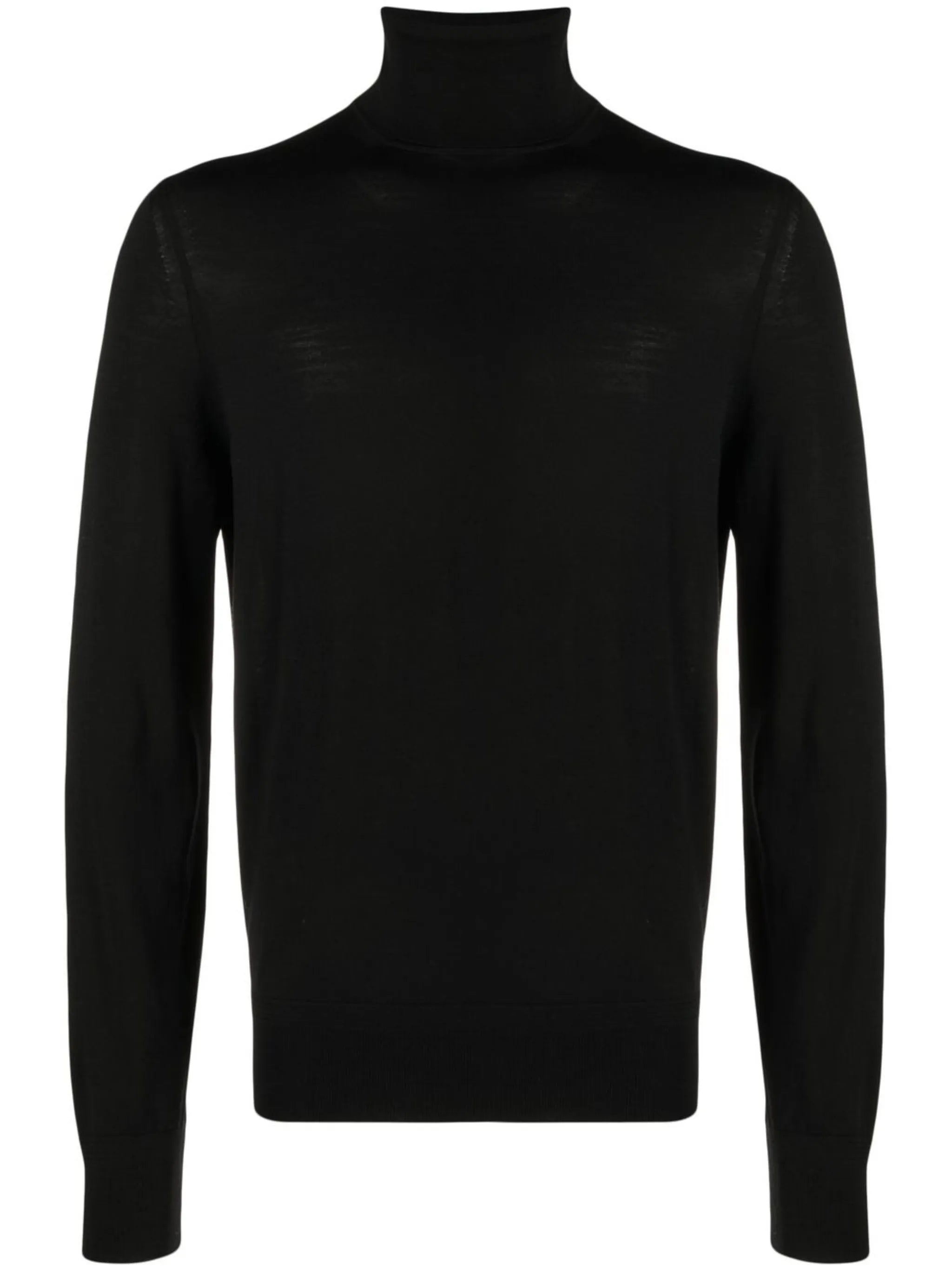 roll-neck wool jumper