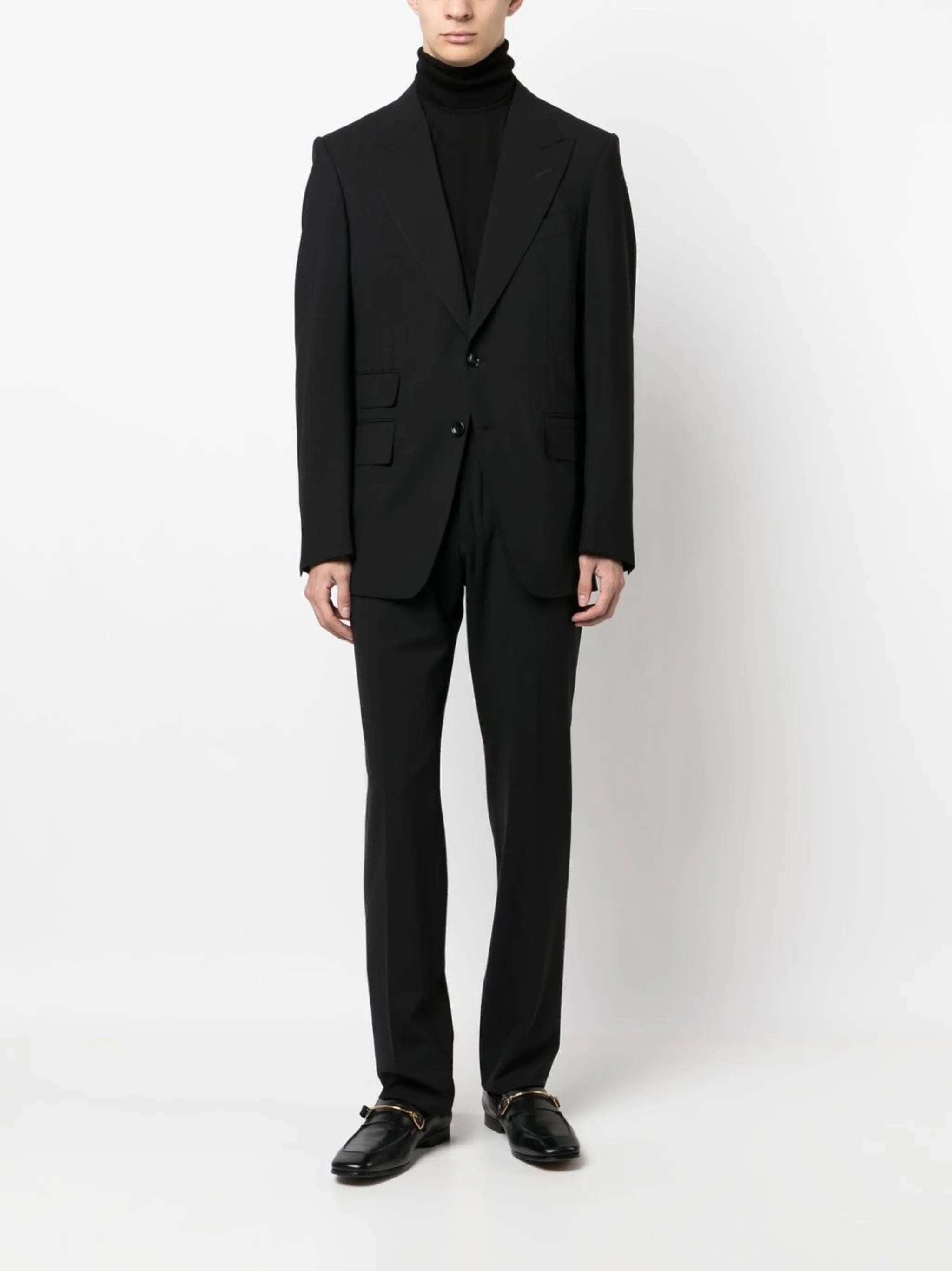 roll-neck wool jumper