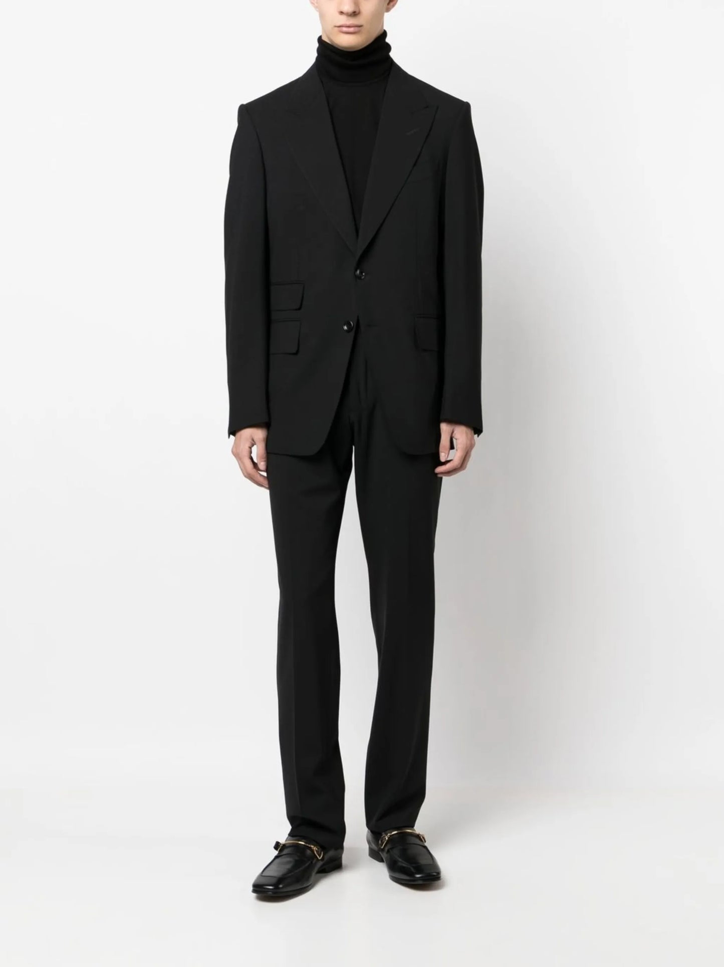 roll-neck wool jumper