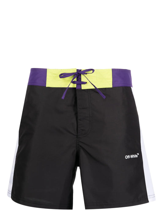 Arrows-print swim shorts
