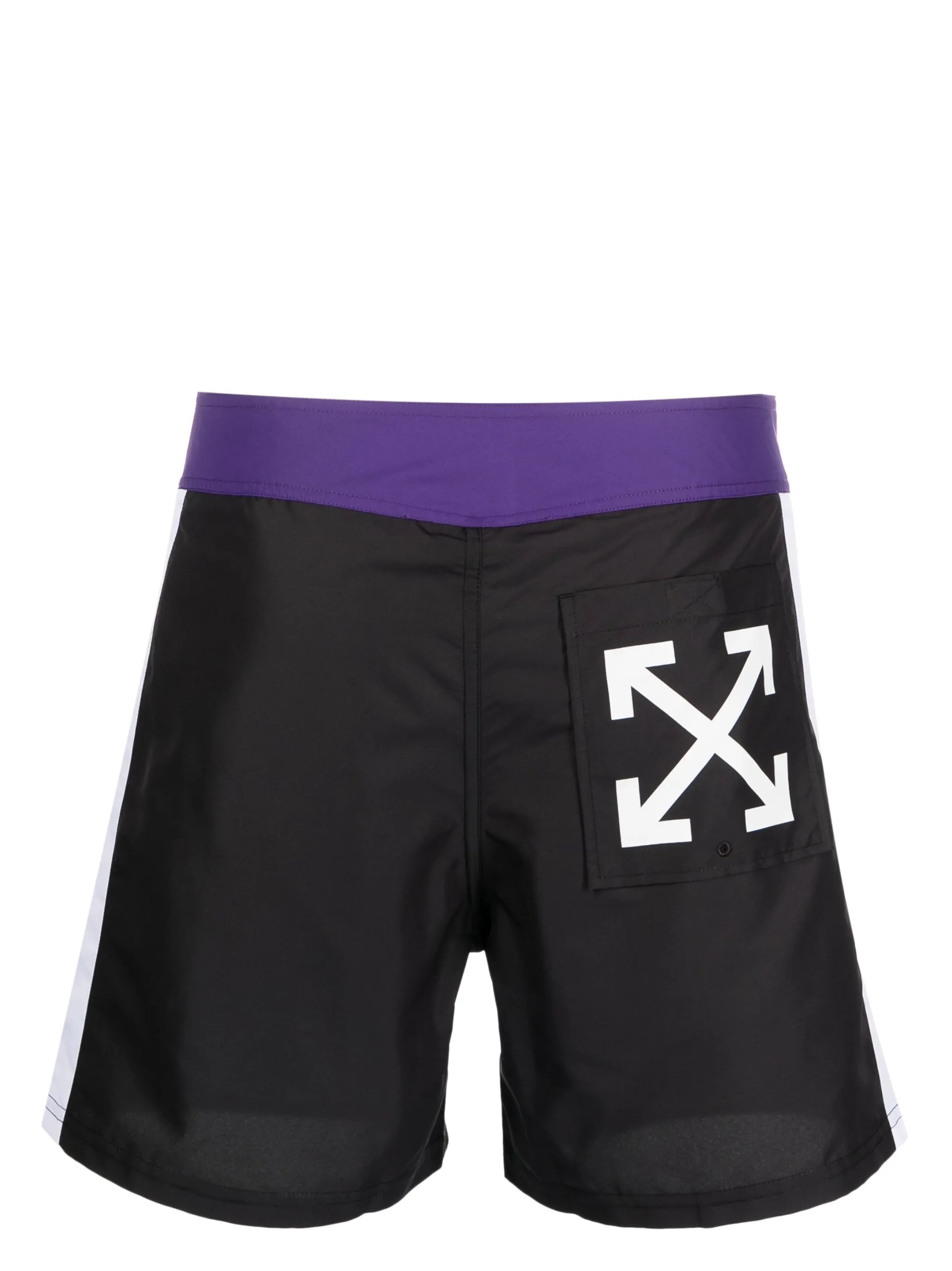 Arrows-print swim shorts