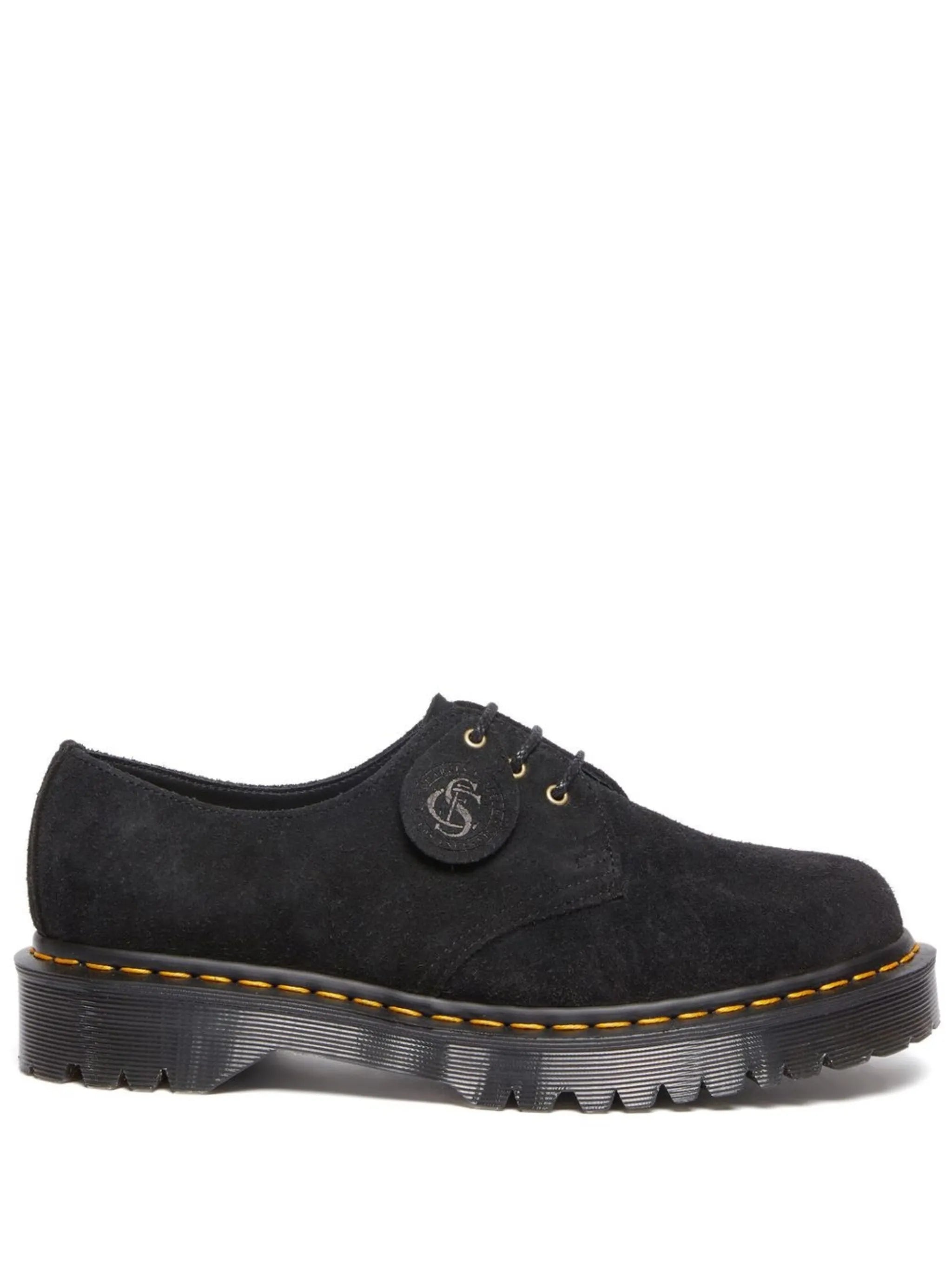 lace-up suede derby shoes