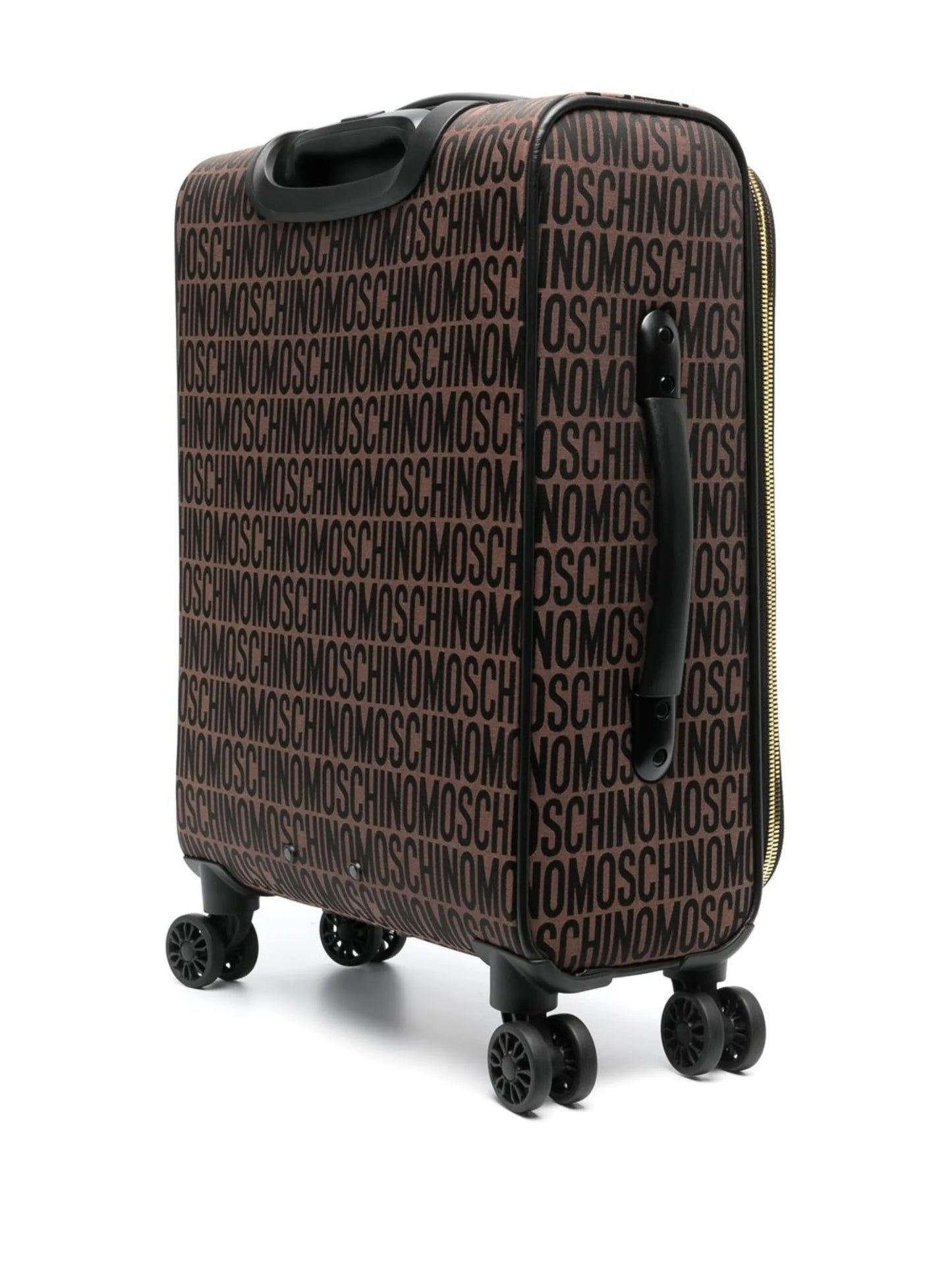 logo-print four-wheel suitcase