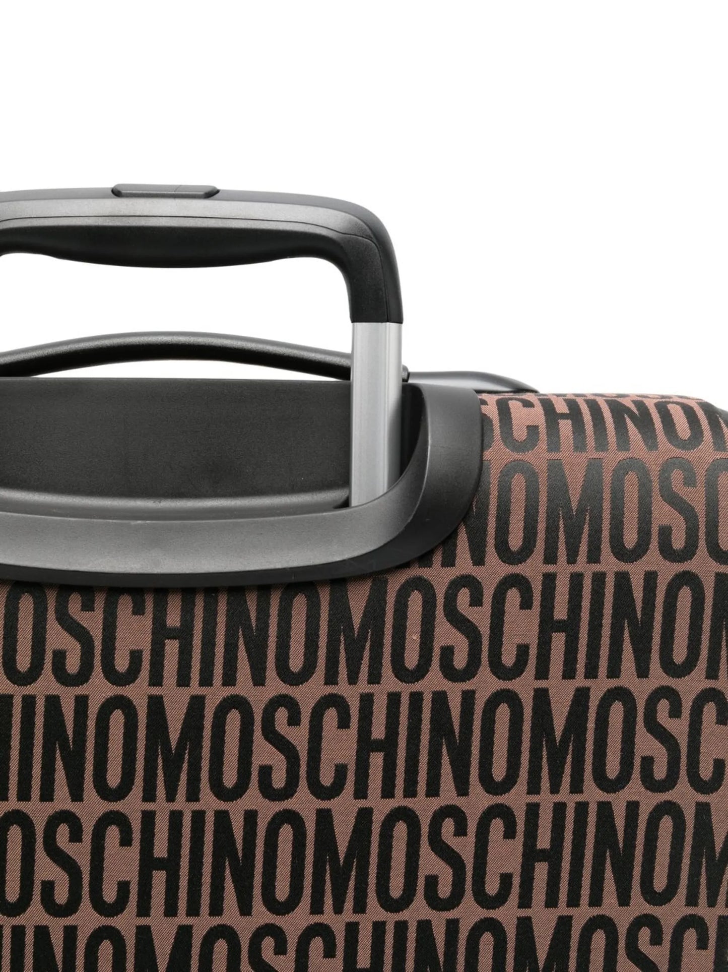 logo-print four-wheel suitcase