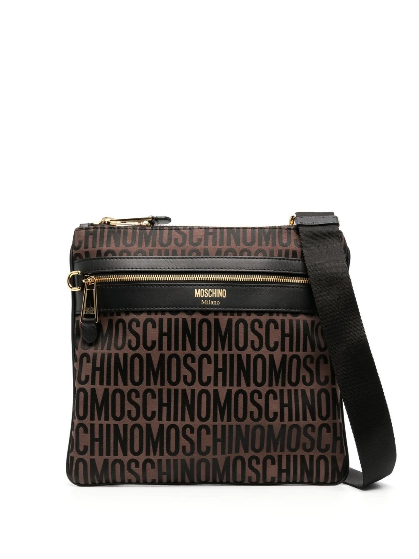 jacquard-logo cross-body bag