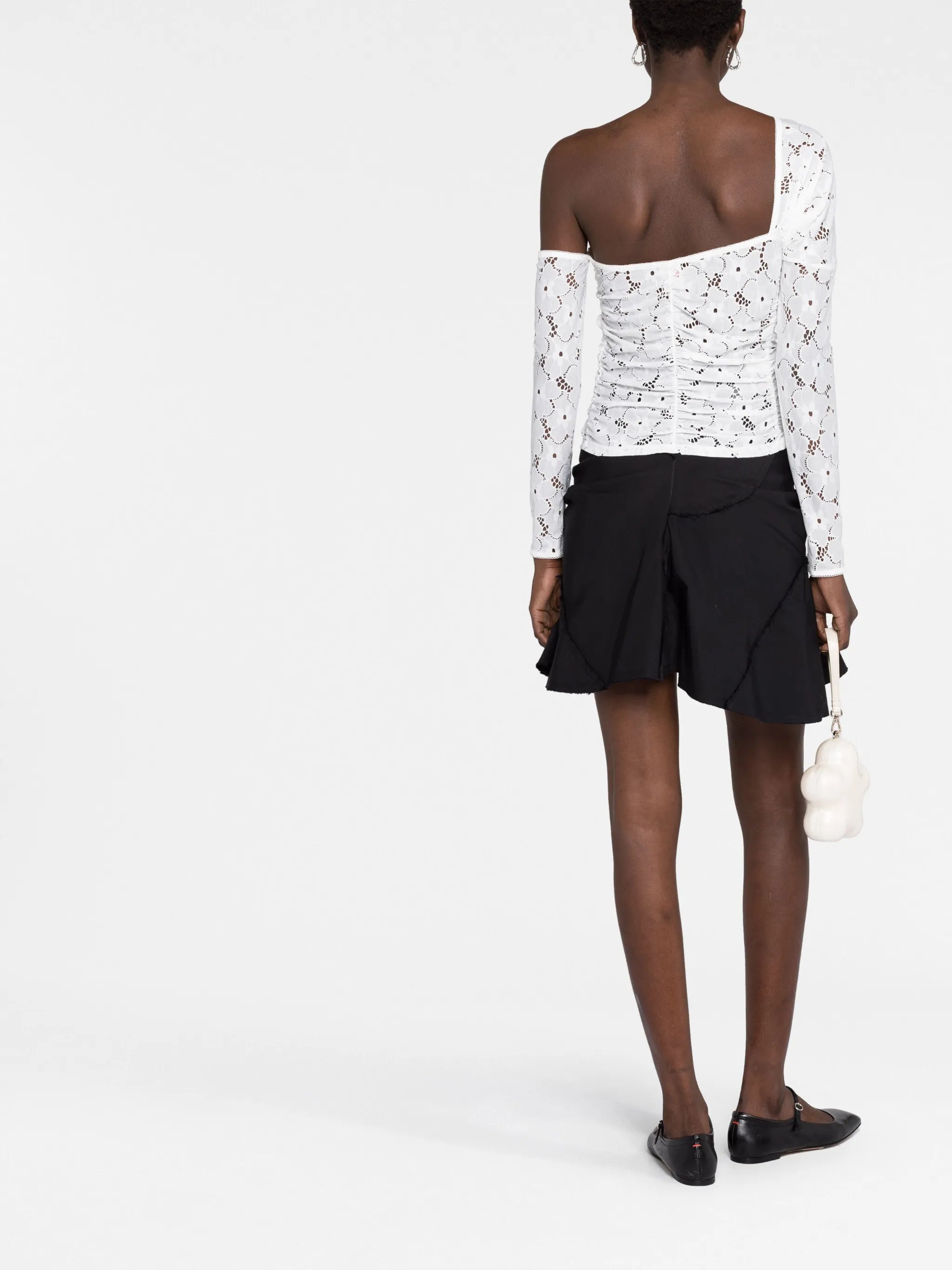 lace off-shoulder blouse