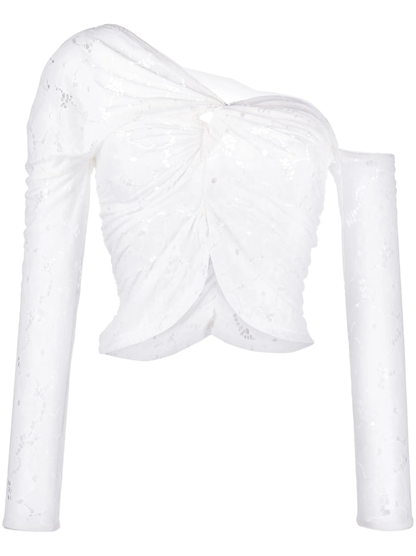lace off-shoulder blouse