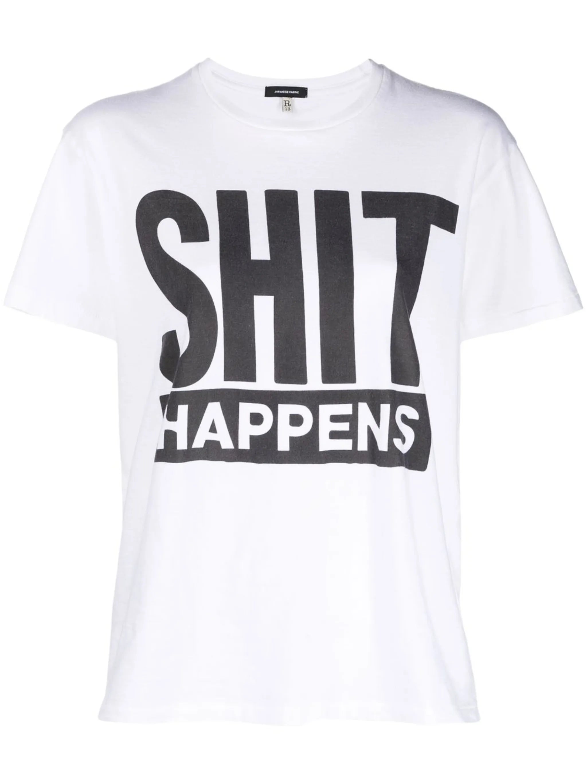 slogan-print cotton t-shirt