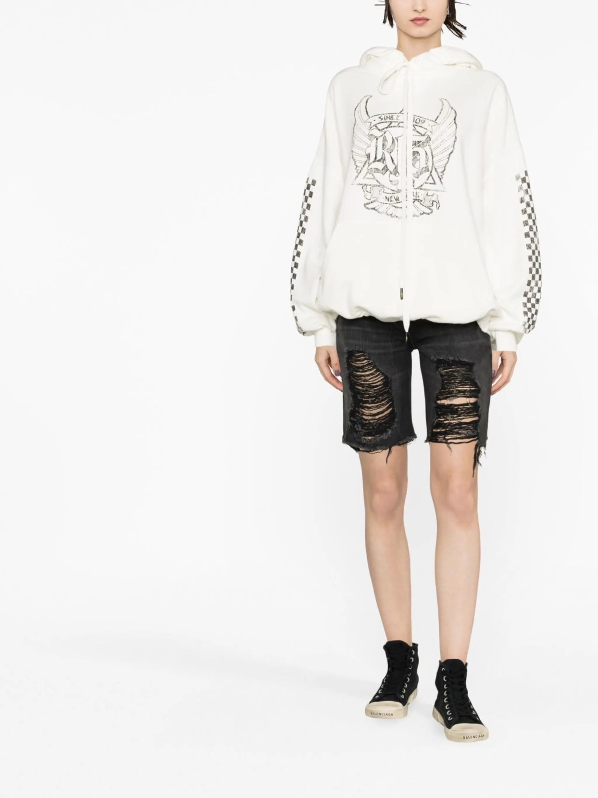 Skate graphic-print hoodie