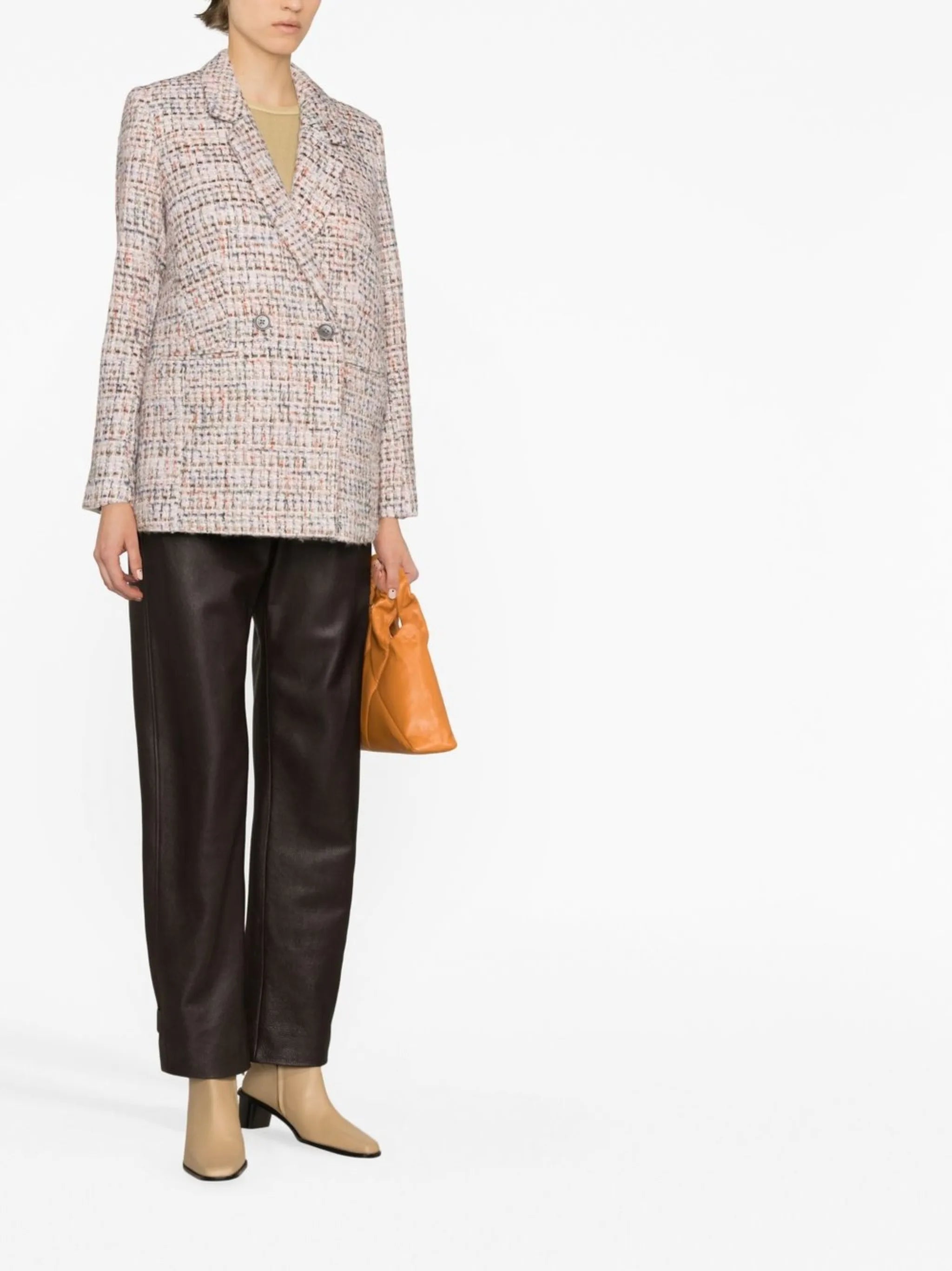 Diana double-breasted tweed blazer