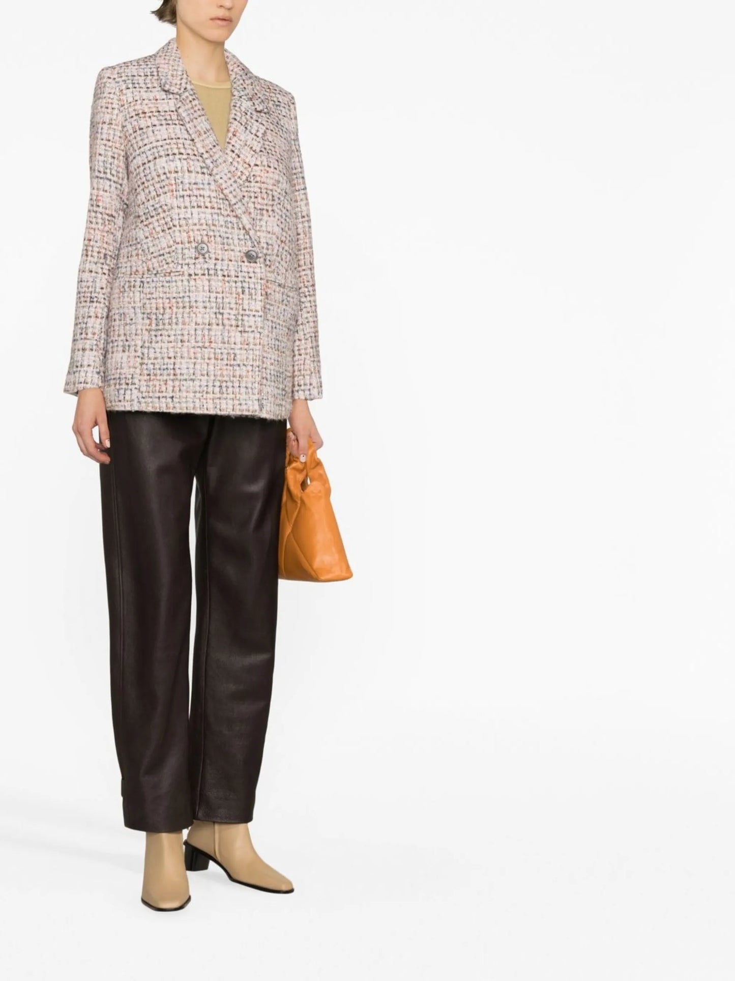 Diana double-breasted tweed blazer