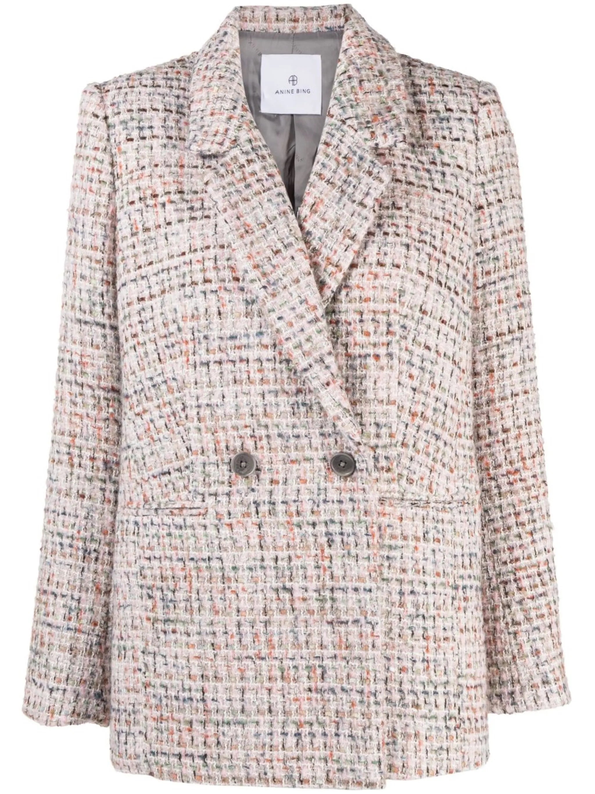 Diana double-breasted tweed blazer