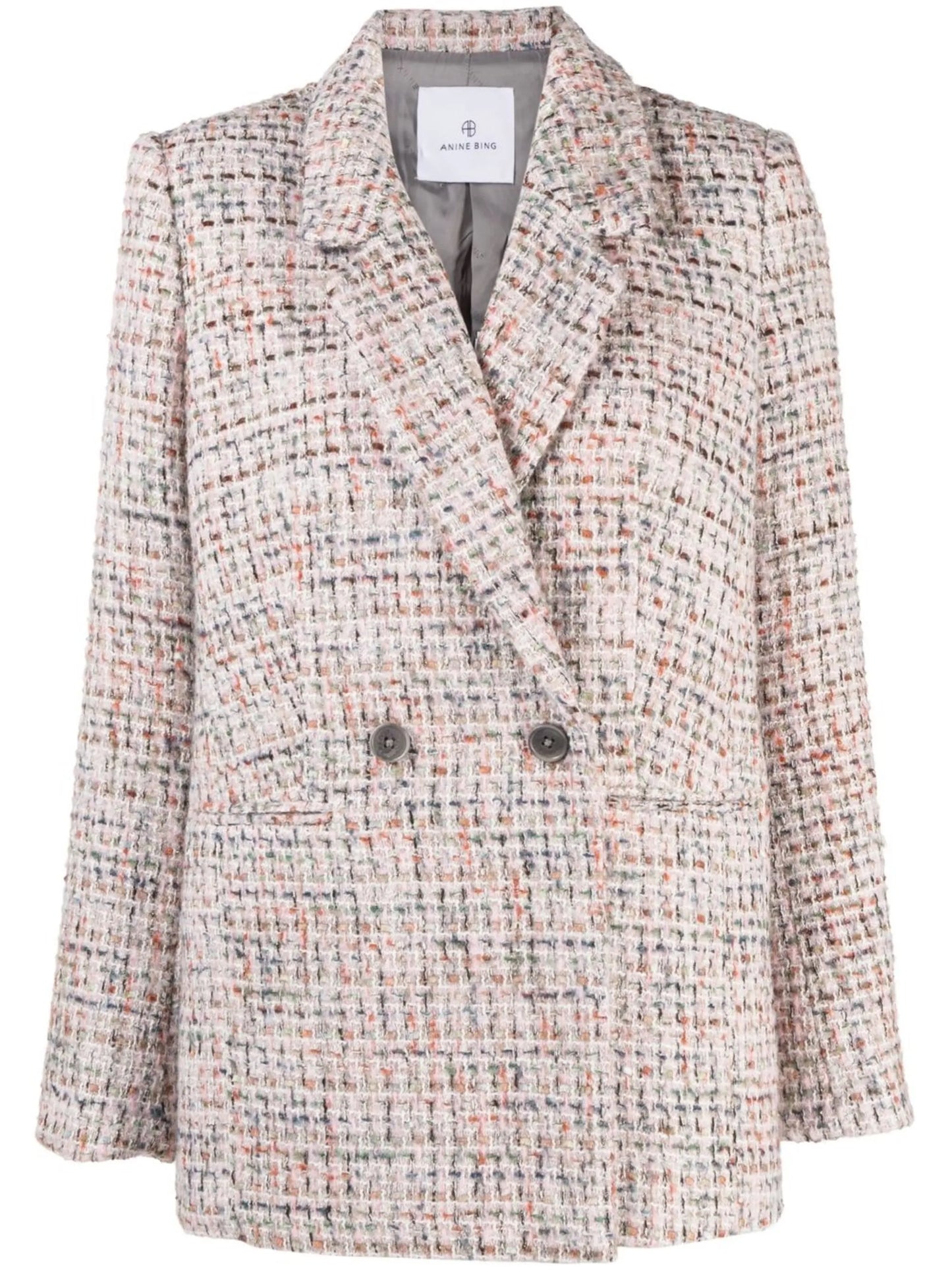 Diana double-breasted tweed blazer