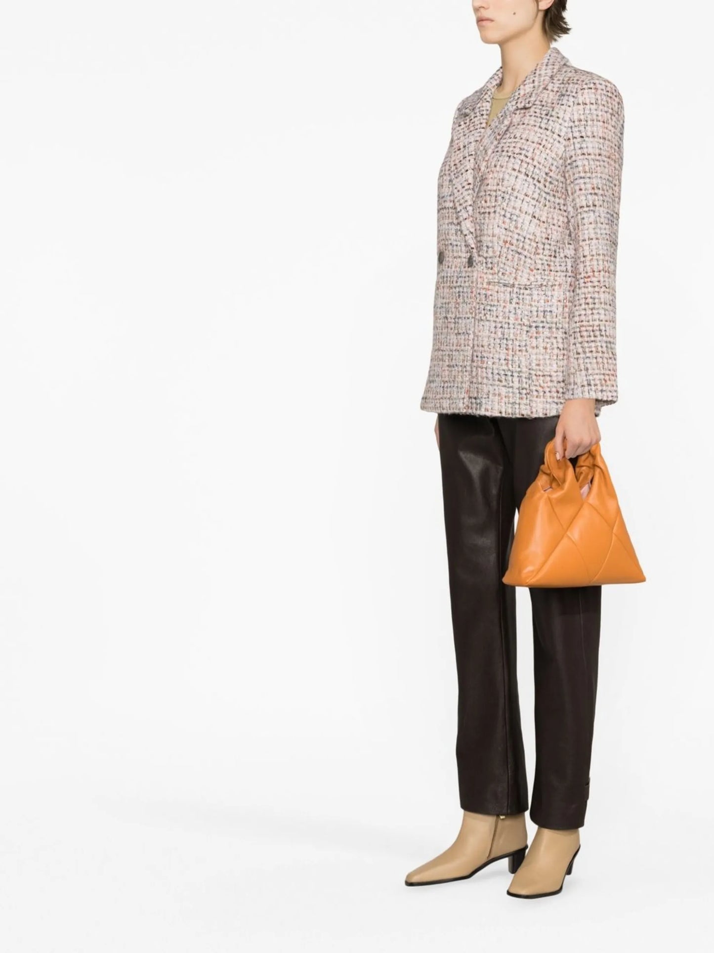 Diana double-breasted tweed blazer