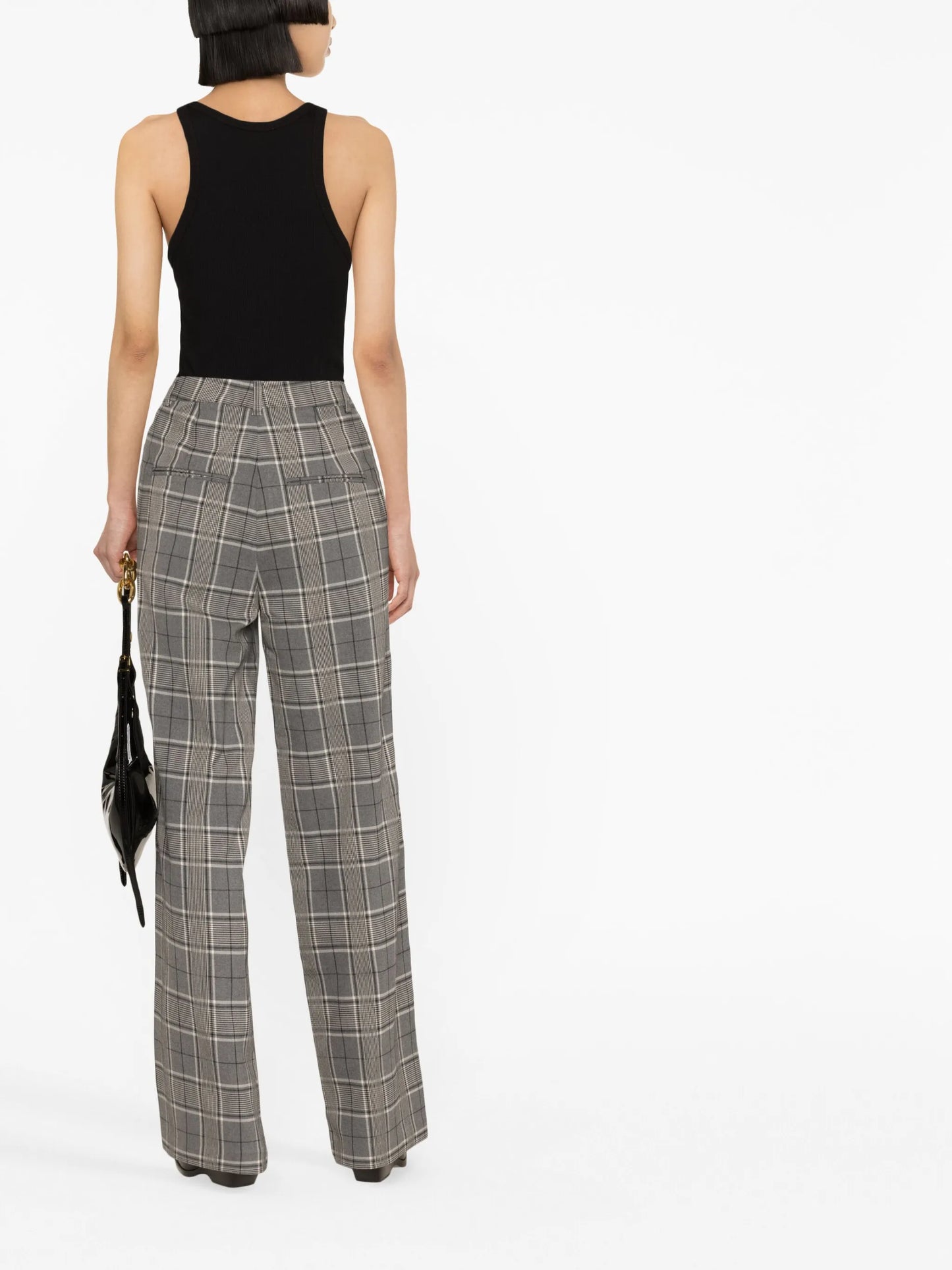 tailored straight-leg trousers