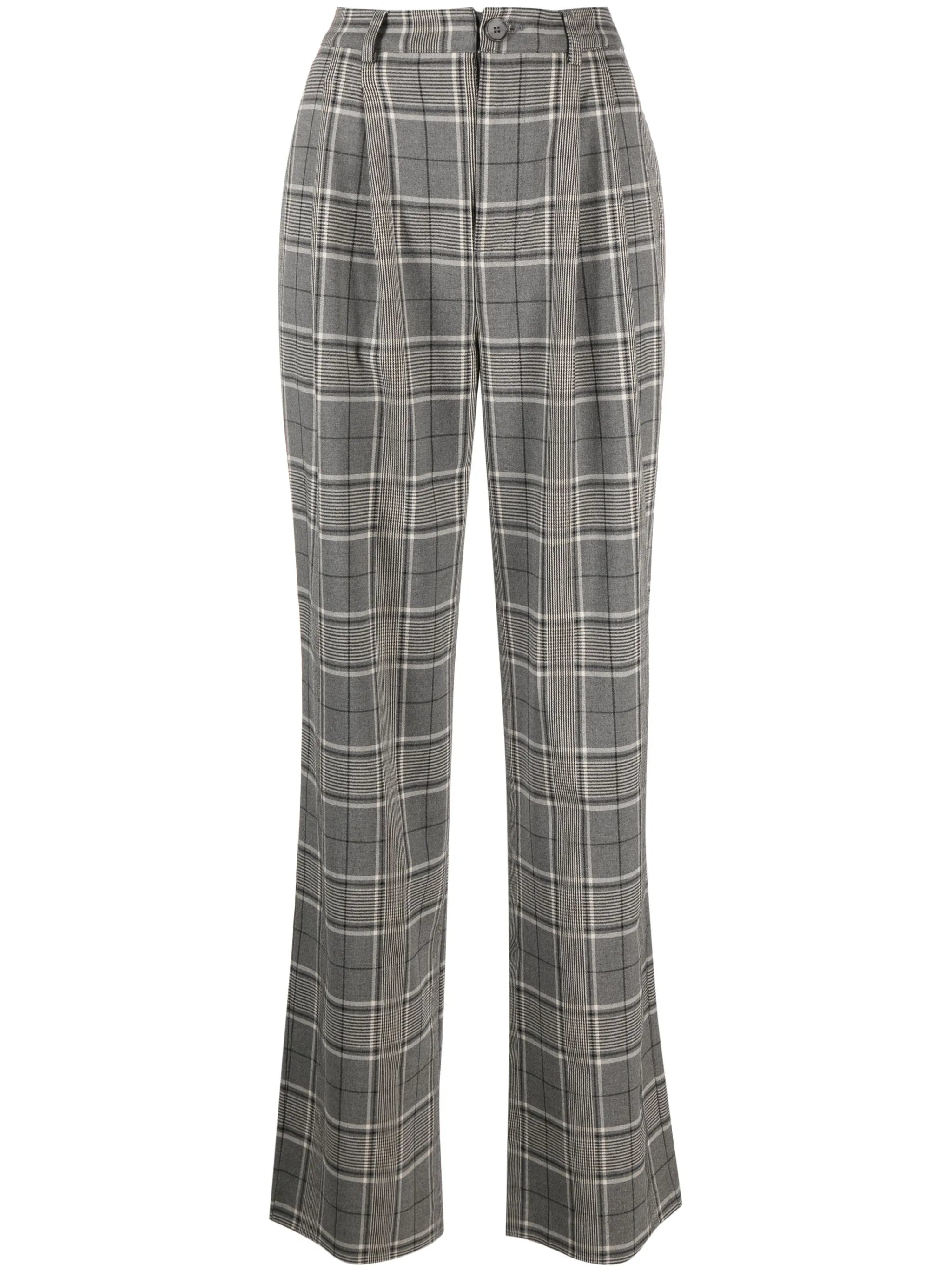 tailored straight-leg trousers