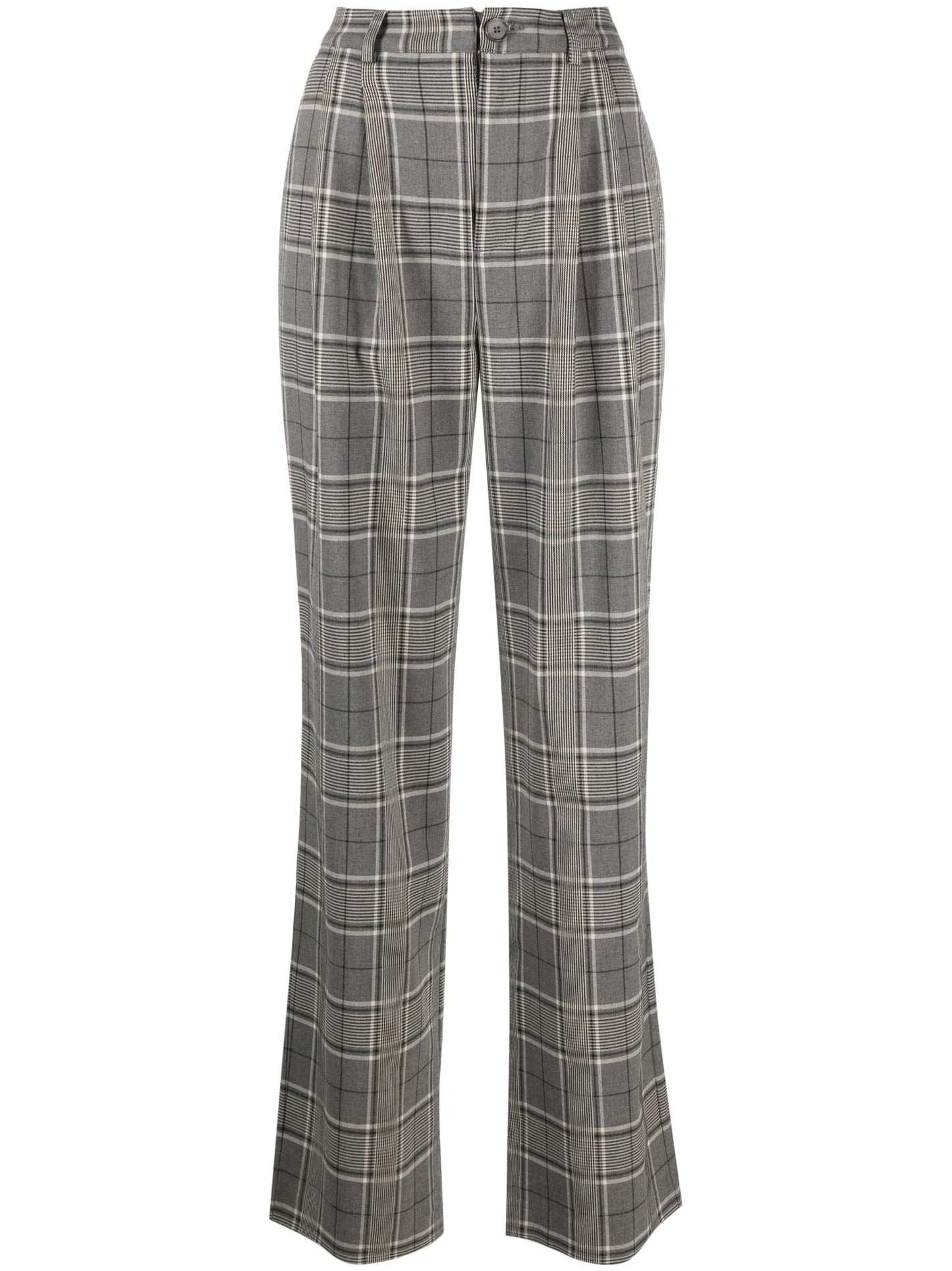 tailored straight-leg trousers
