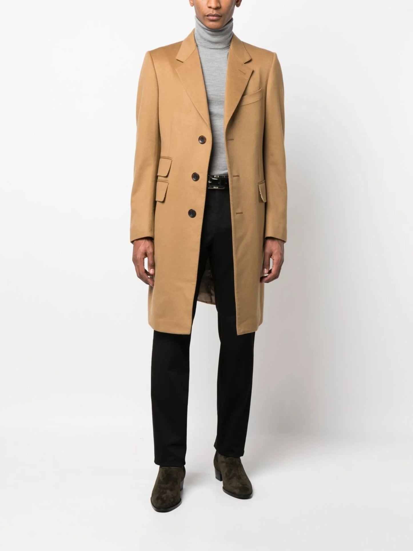 roll-neck wool jumper