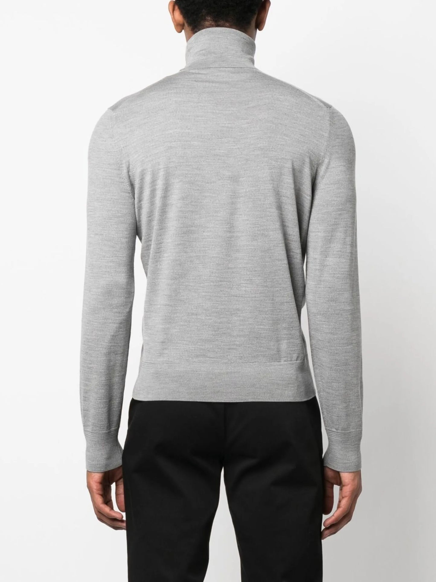 roll-neck wool jumper