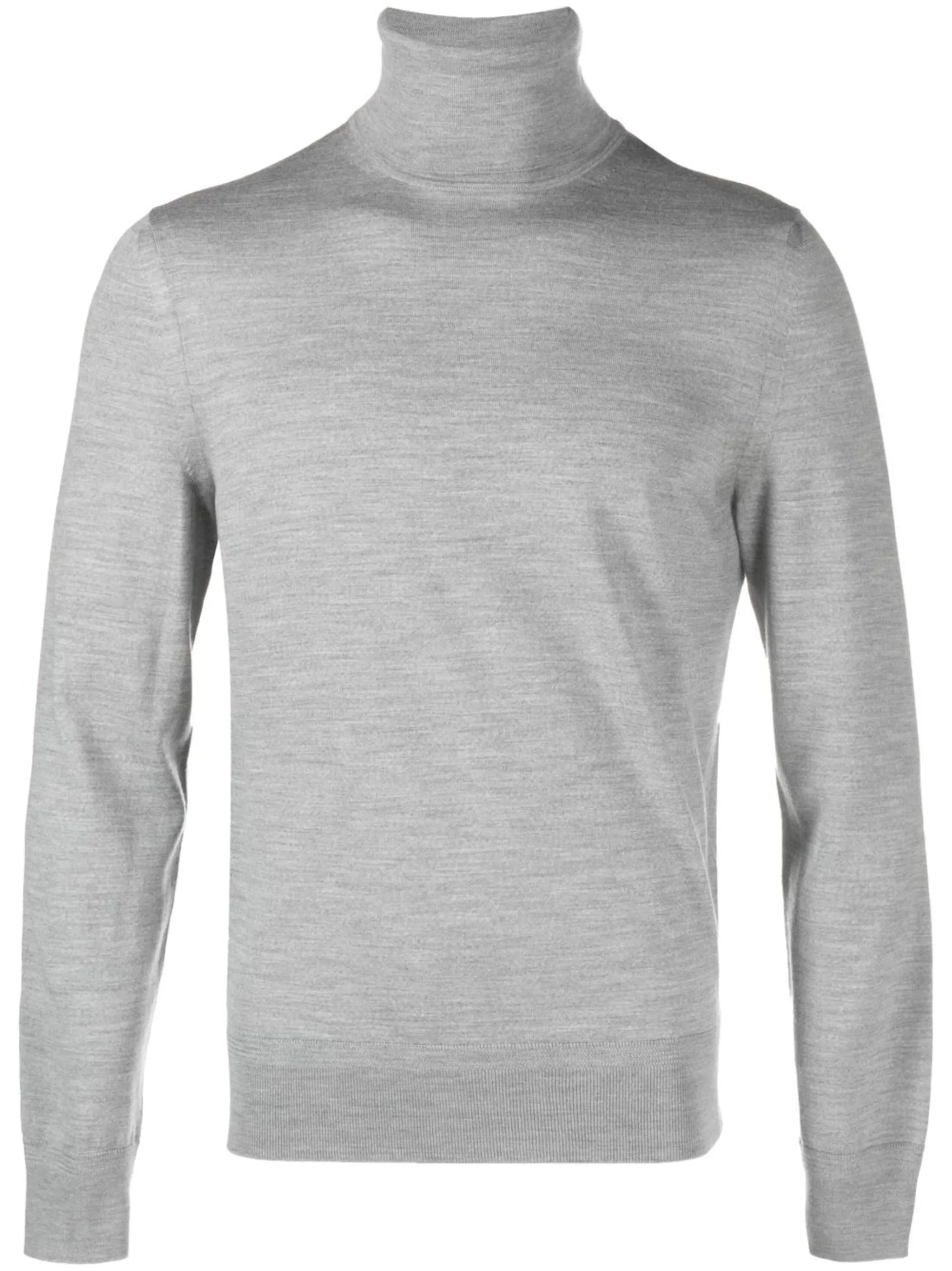 roll-neck wool jumper