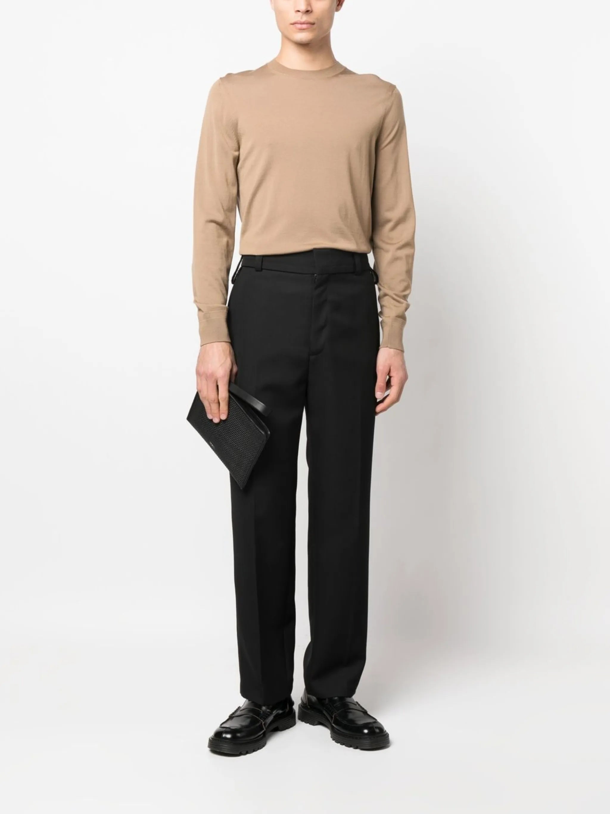 fine-knit wool jumper