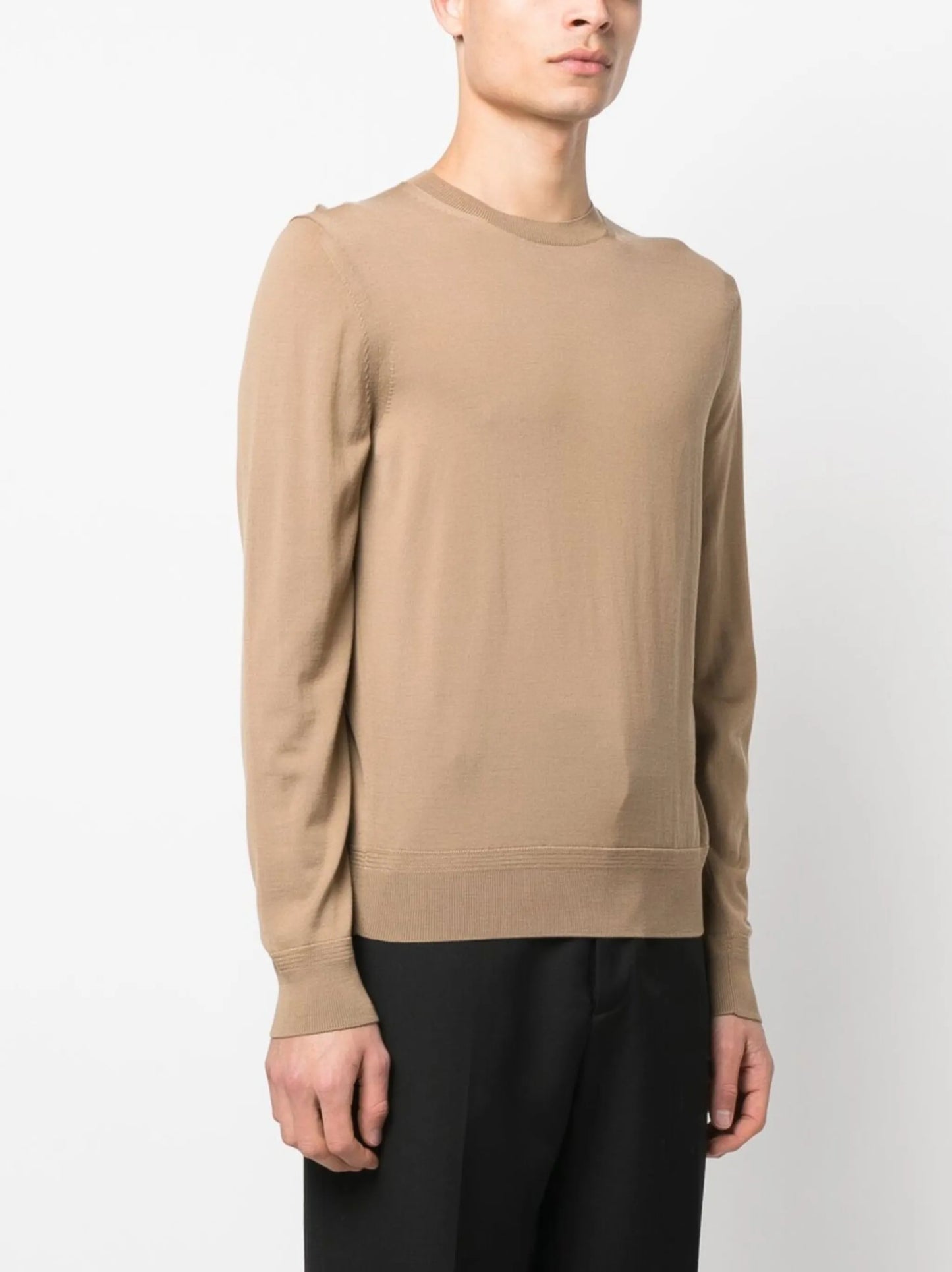 fine-knit wool jumper