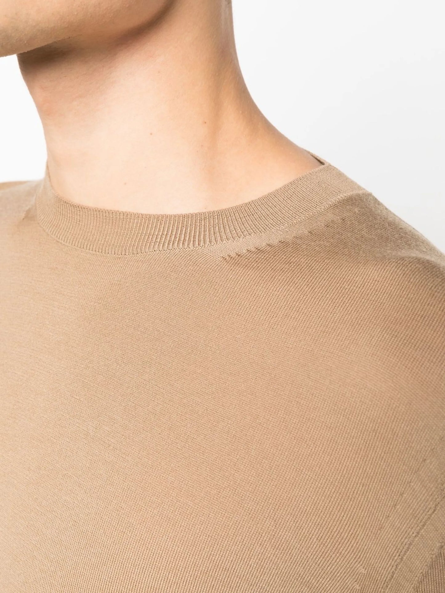 fine-knit wool jumper
