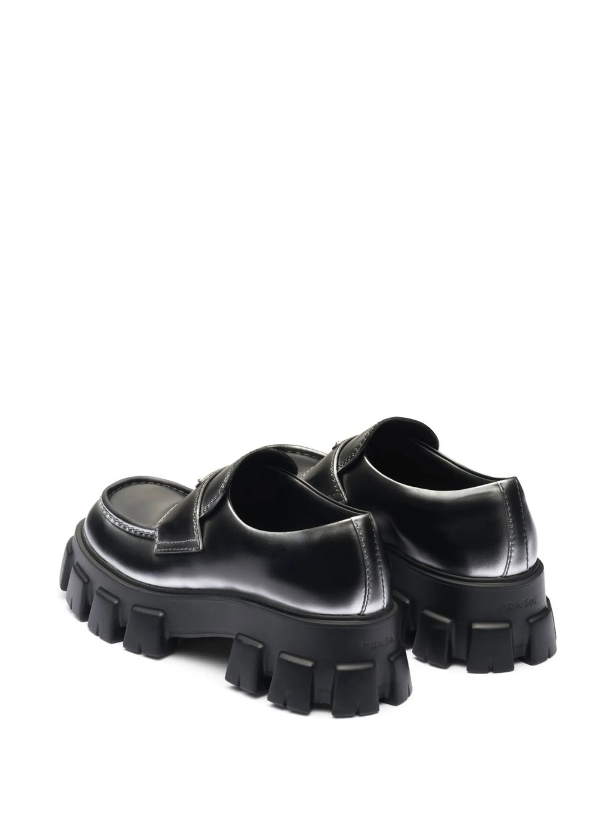 Moonlith brushed leather loafers