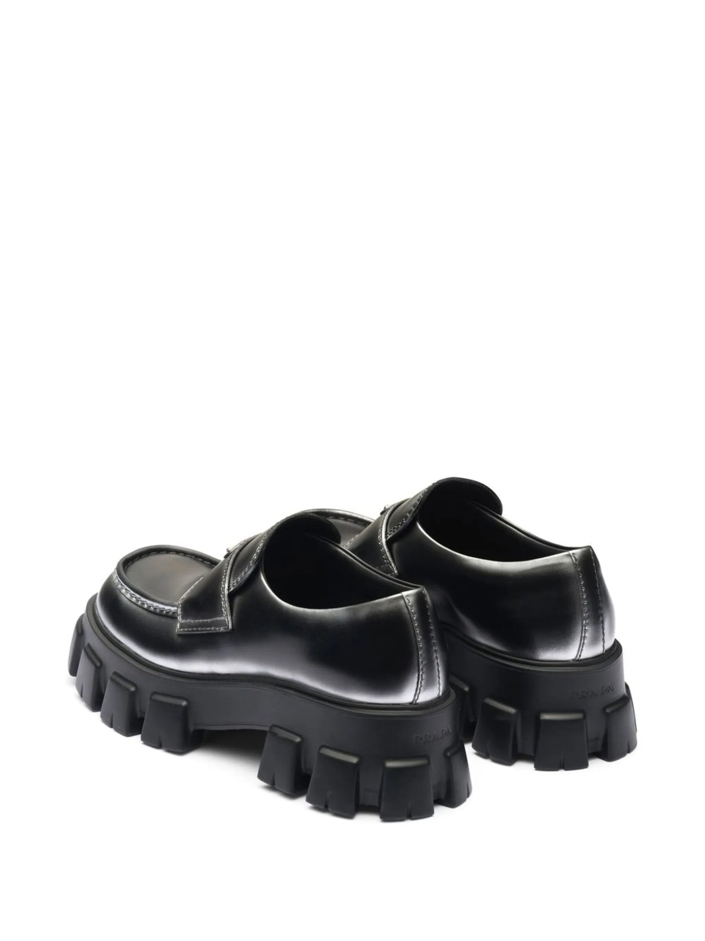 Moonlith brushed leather loafers