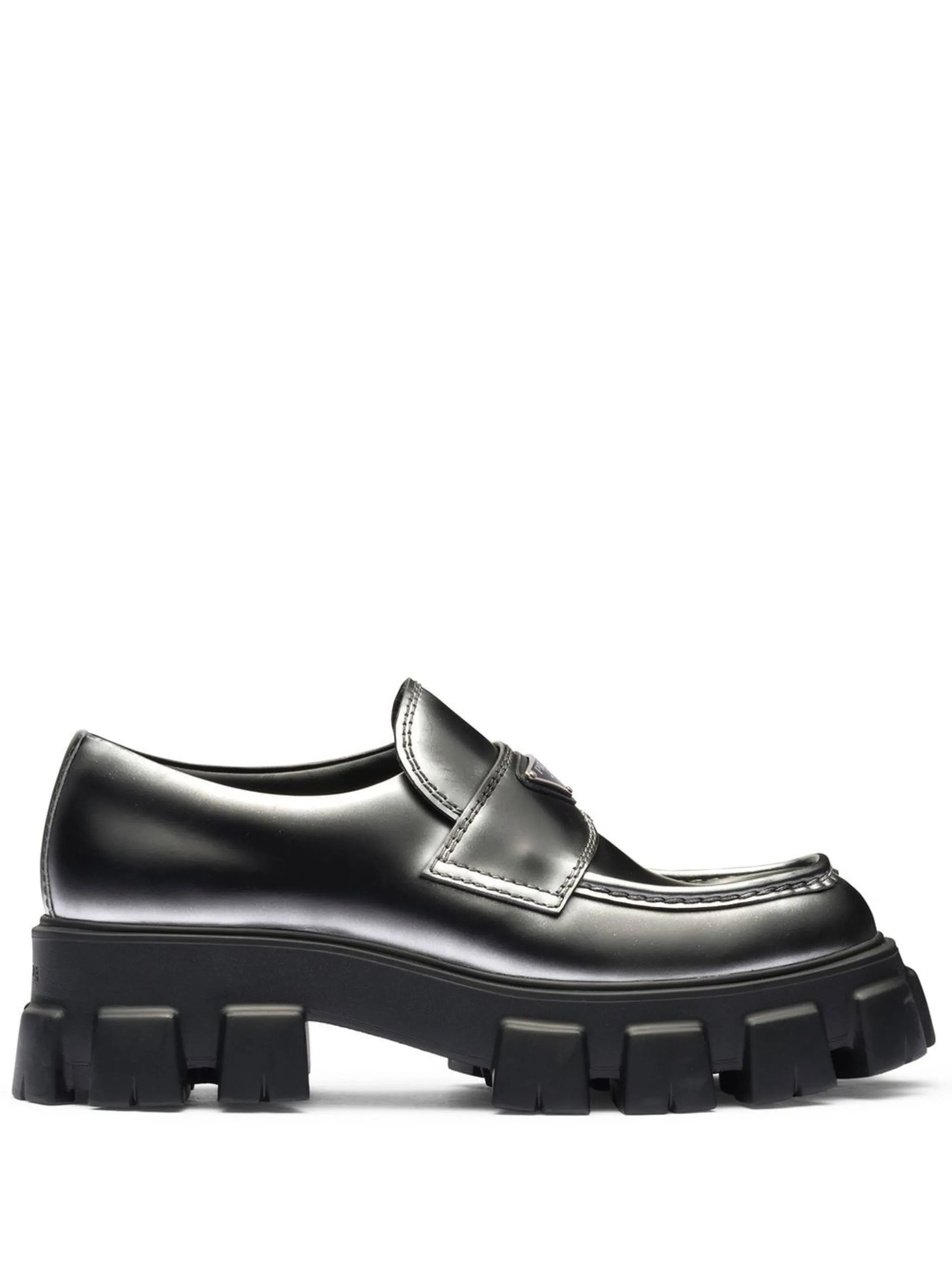 Moonlith brushed leather loafers