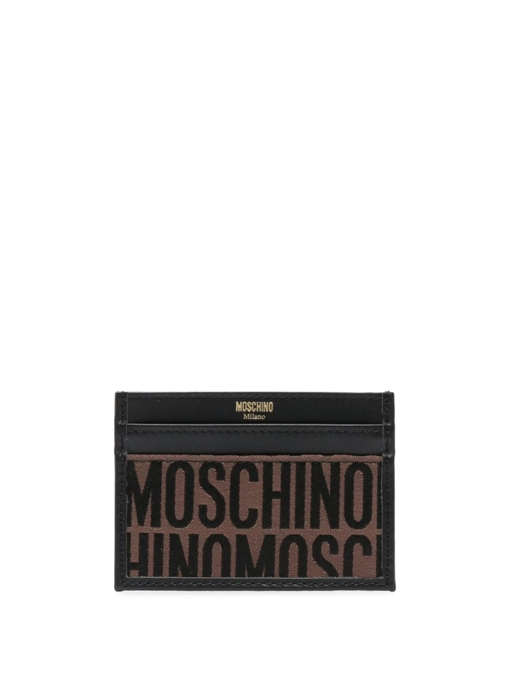 monogram logo stamp cardholder