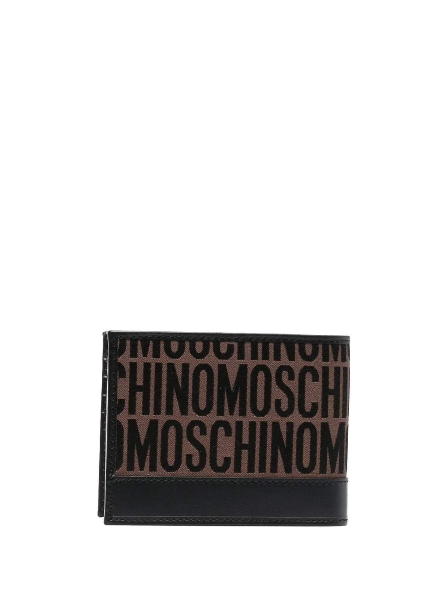 monogram logo stamp bi-fold wallet