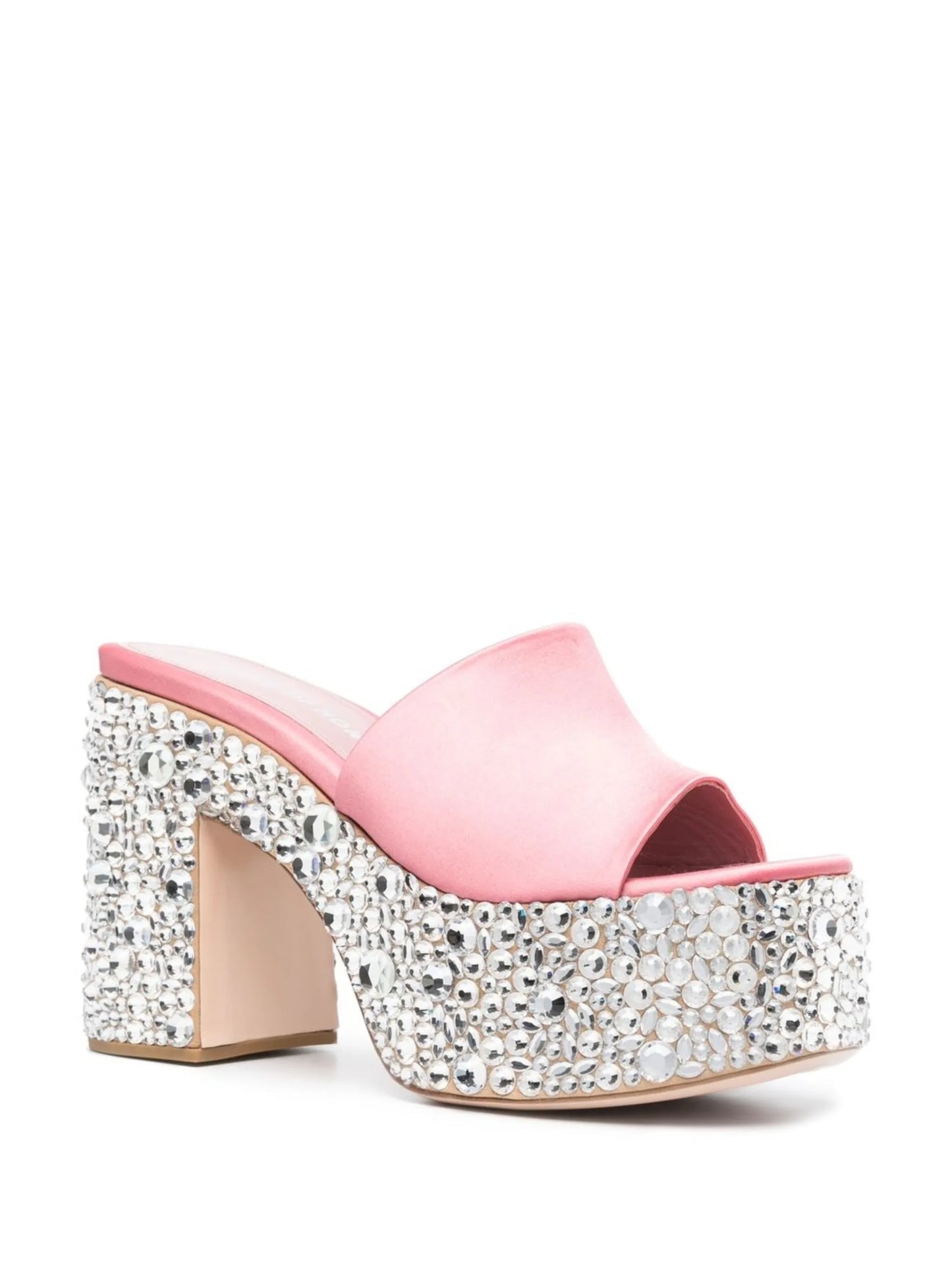 Croco crystal-embellished 65mm platform sandals