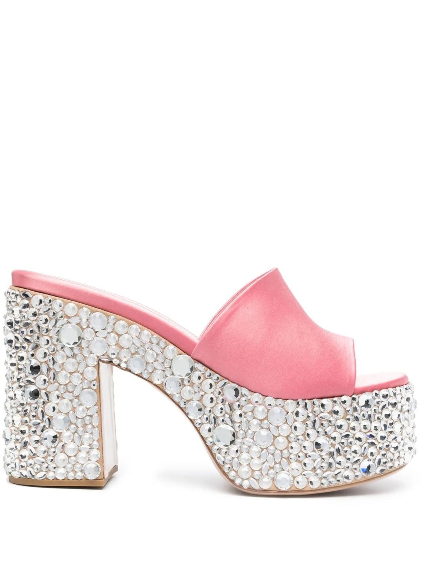 Croco crystal-embellished 65mm platform sandals