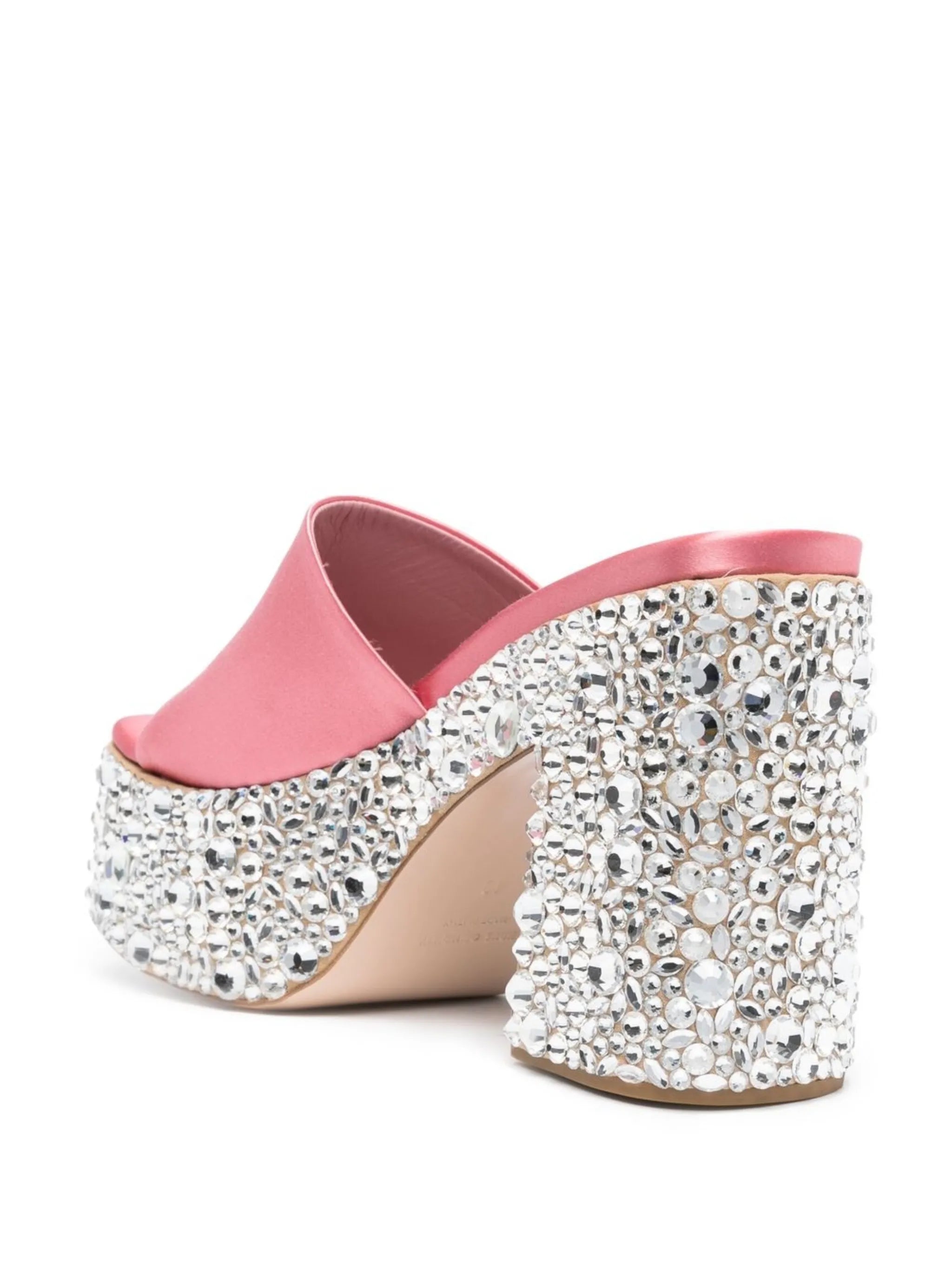Croco crystal-embellished 65mm platform sandals