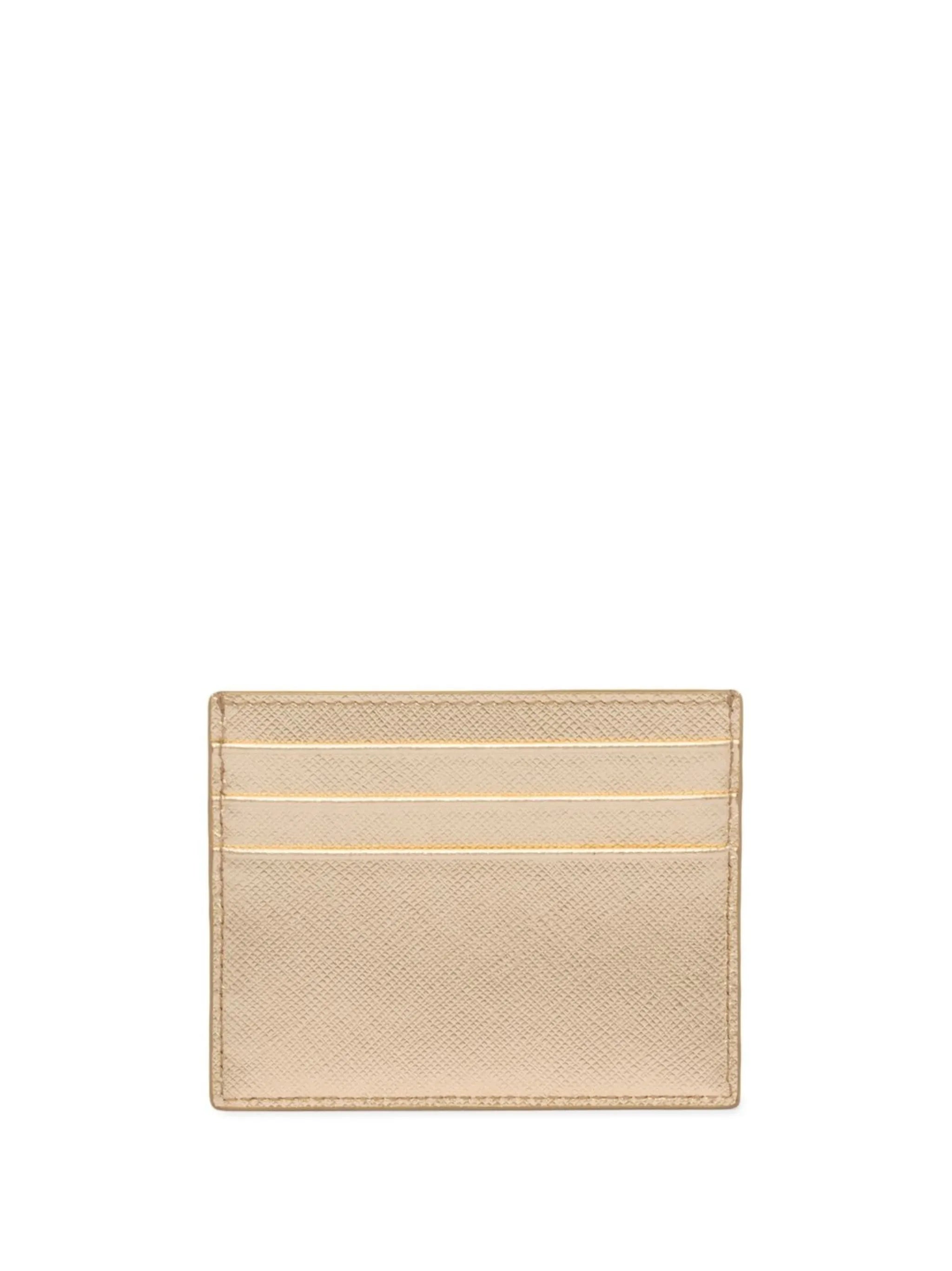 logo plaque leather cardholder