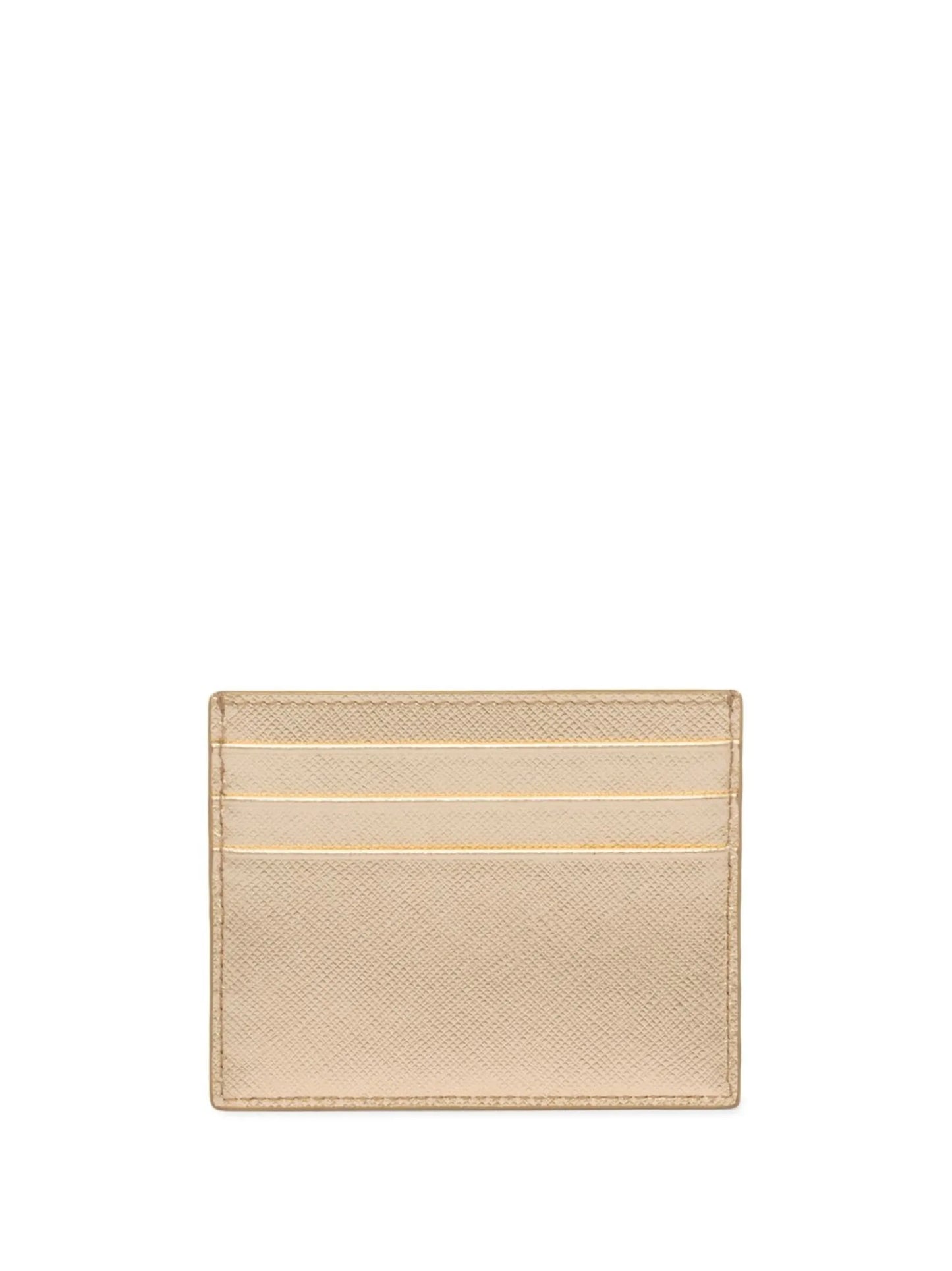 logo plaque leather cardholder
